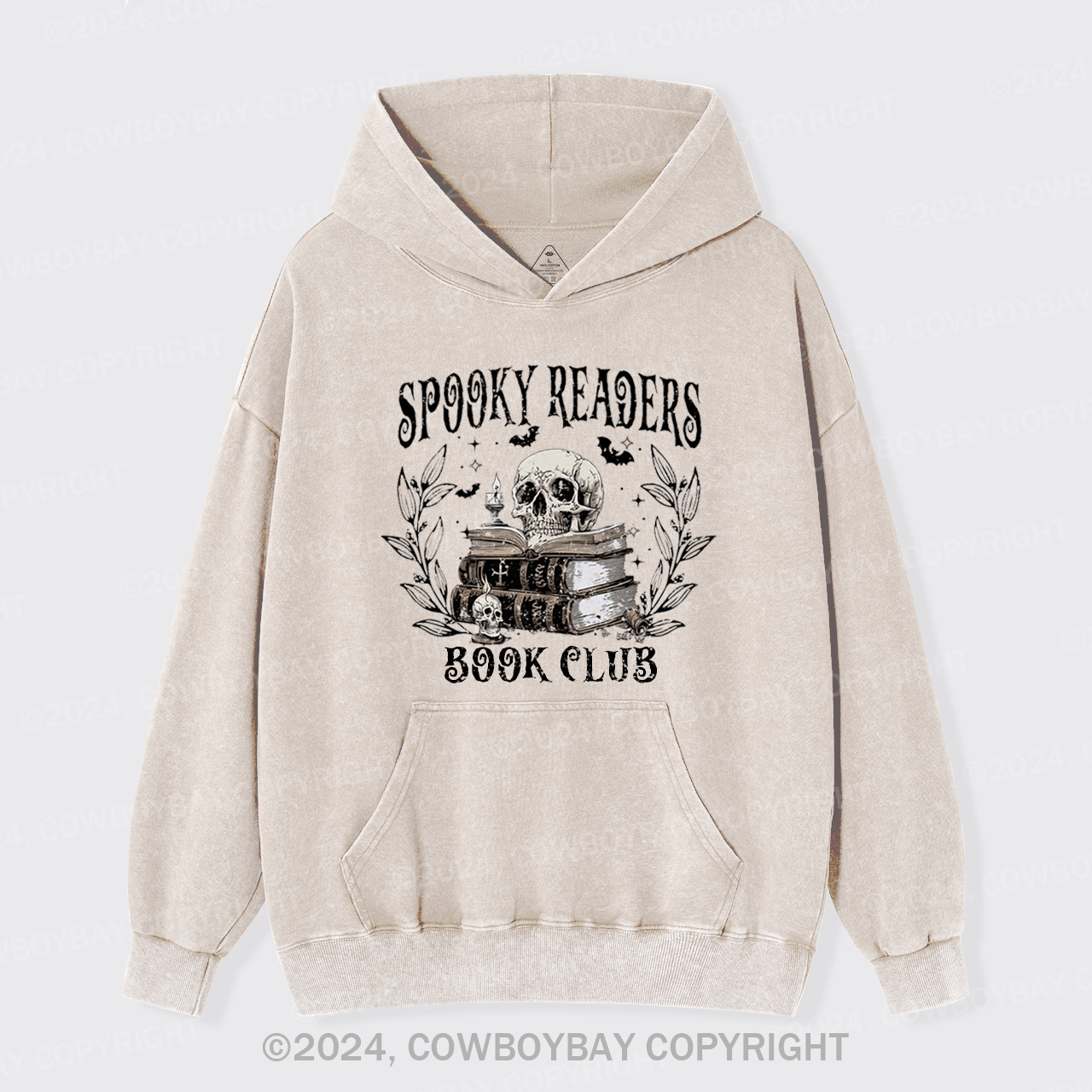 Spooky Readers Book Club Garment-Dye Hoodies