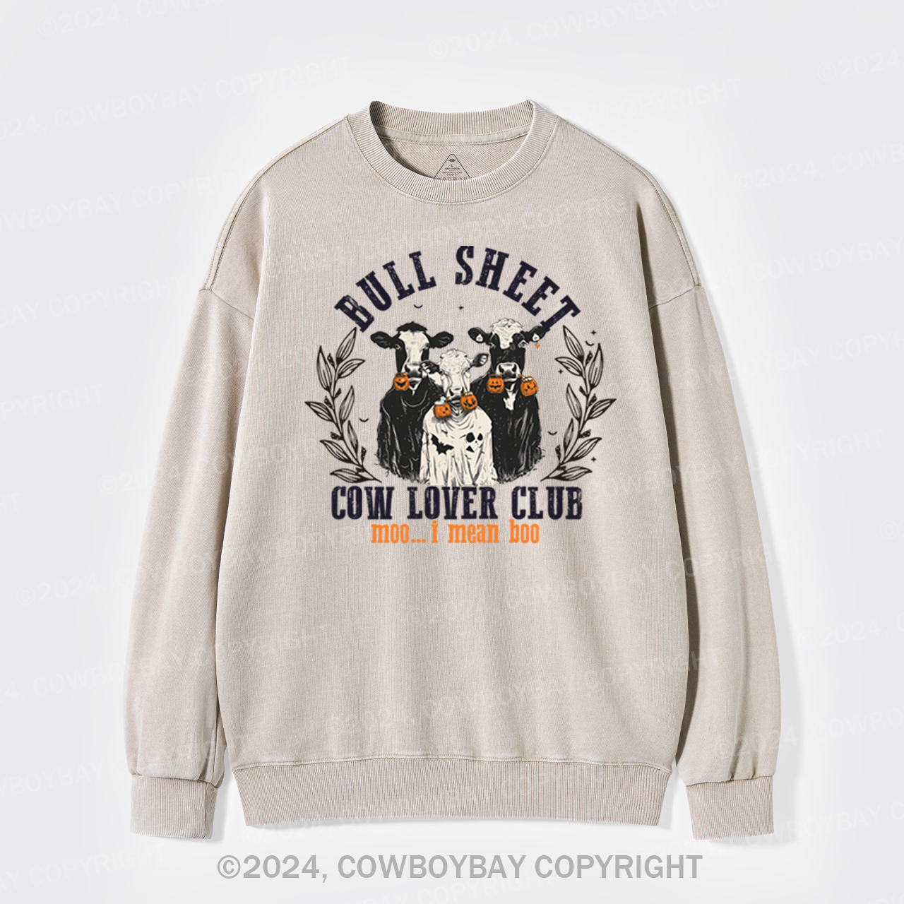 Moo...i Mean Hoo Washed Sweatshirts