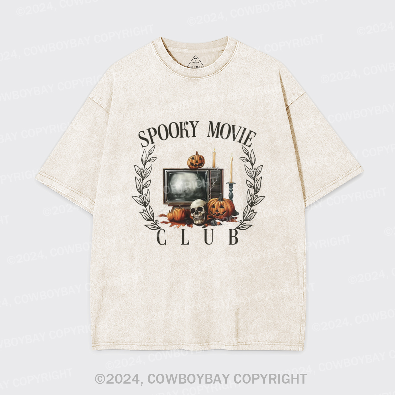 Spooky Movie Club Garment-dye Tees