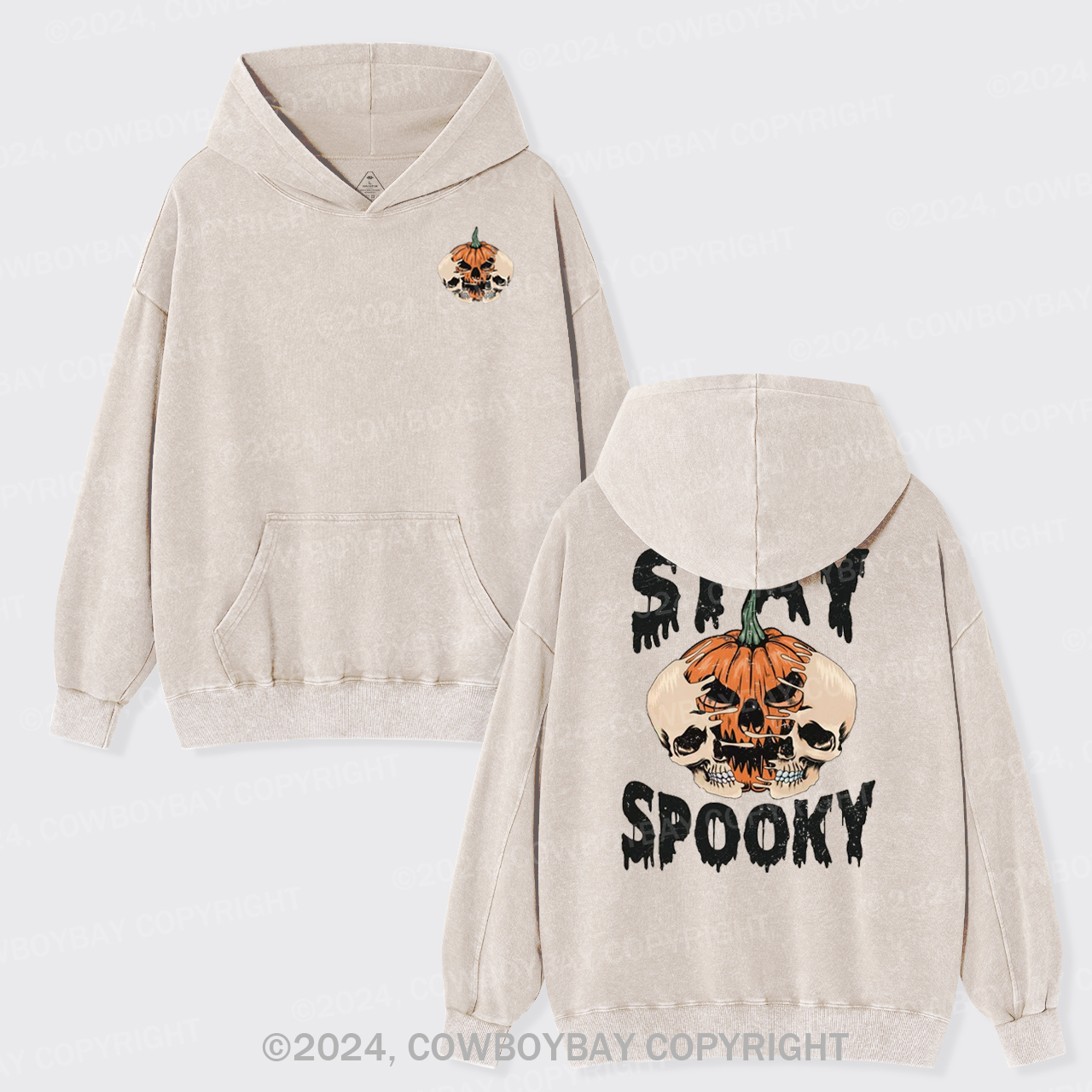 Stay Spooky Garment-Dye Hoodies