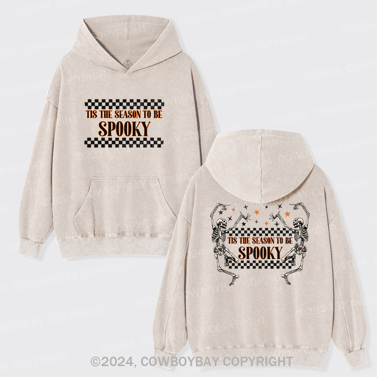 TRENDY Halloween Garment-Dye Hoodies