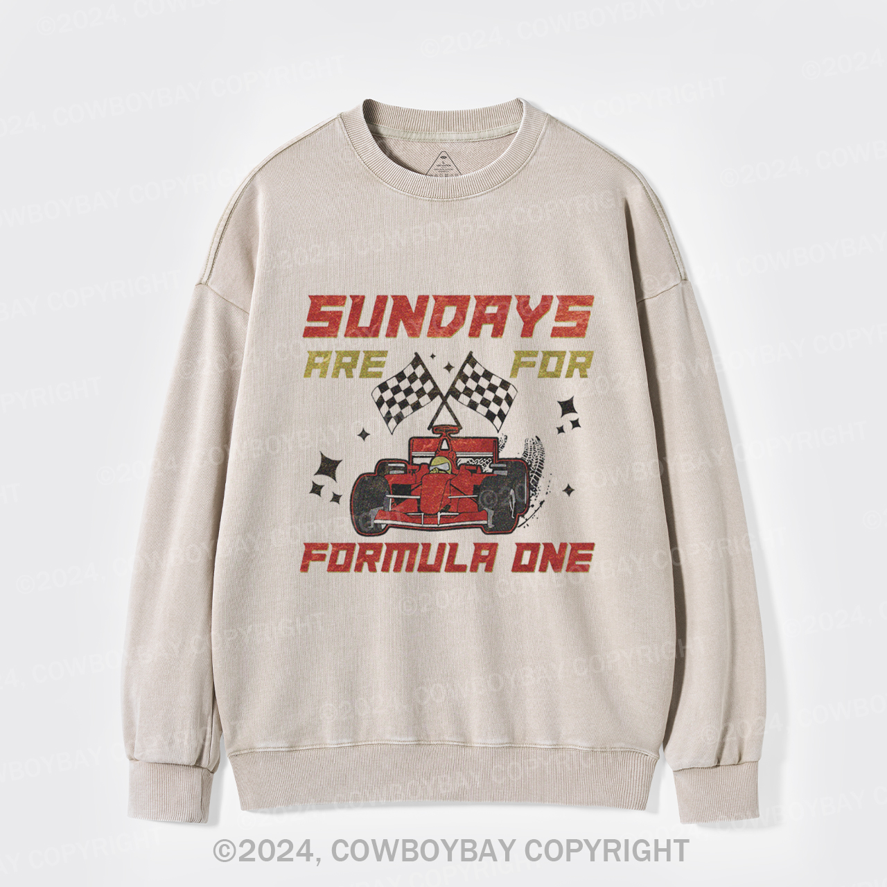 Sundays Are For F1 Racing Washed Sweatshirts