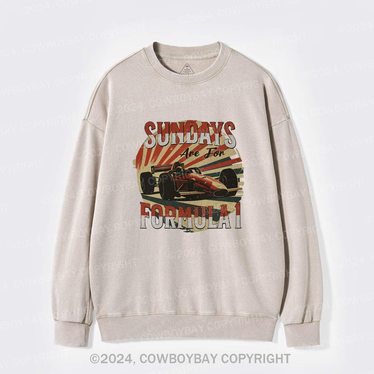 Retro F1 Washed Sweatshirts