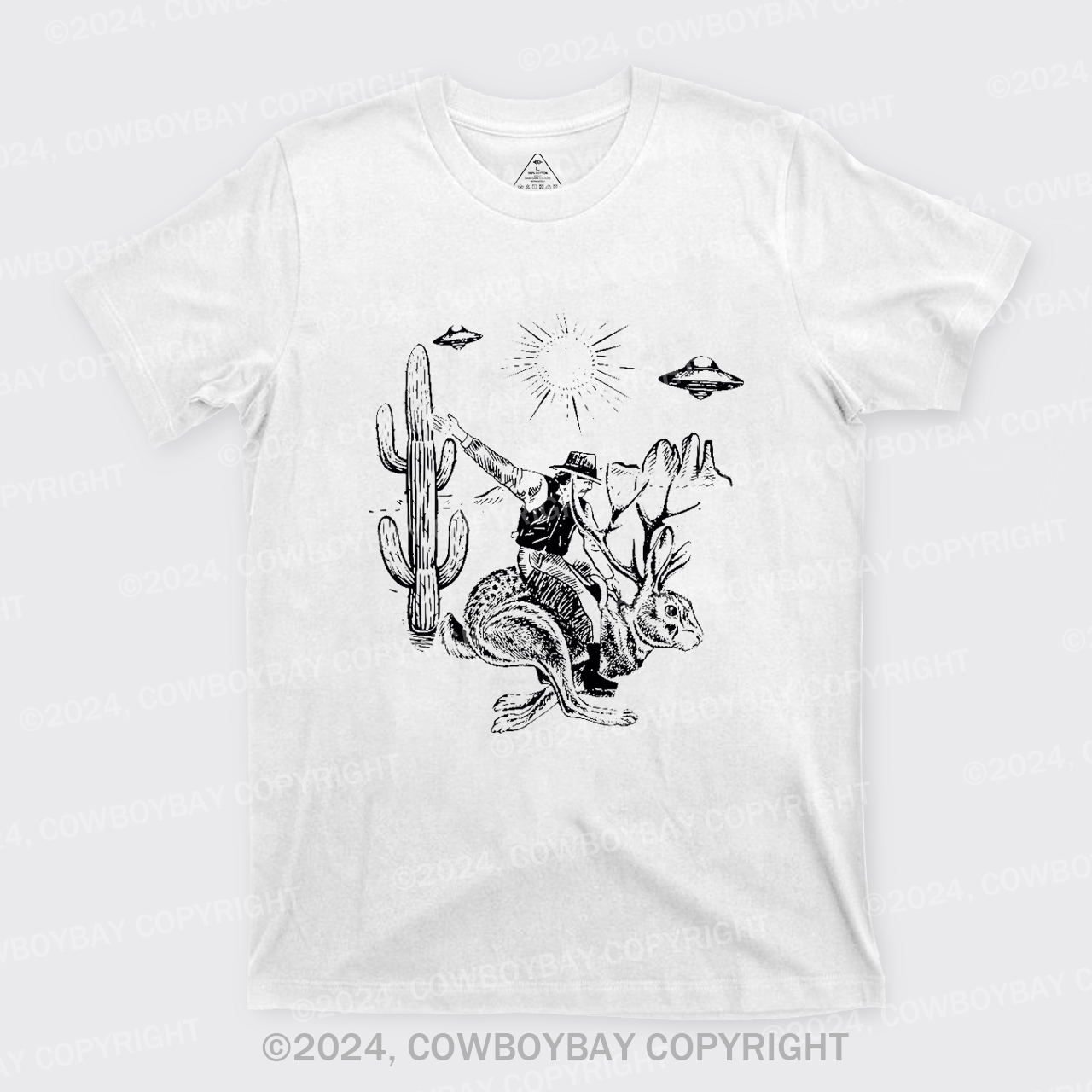 Cowboy Riding Jackalope T-Shirts