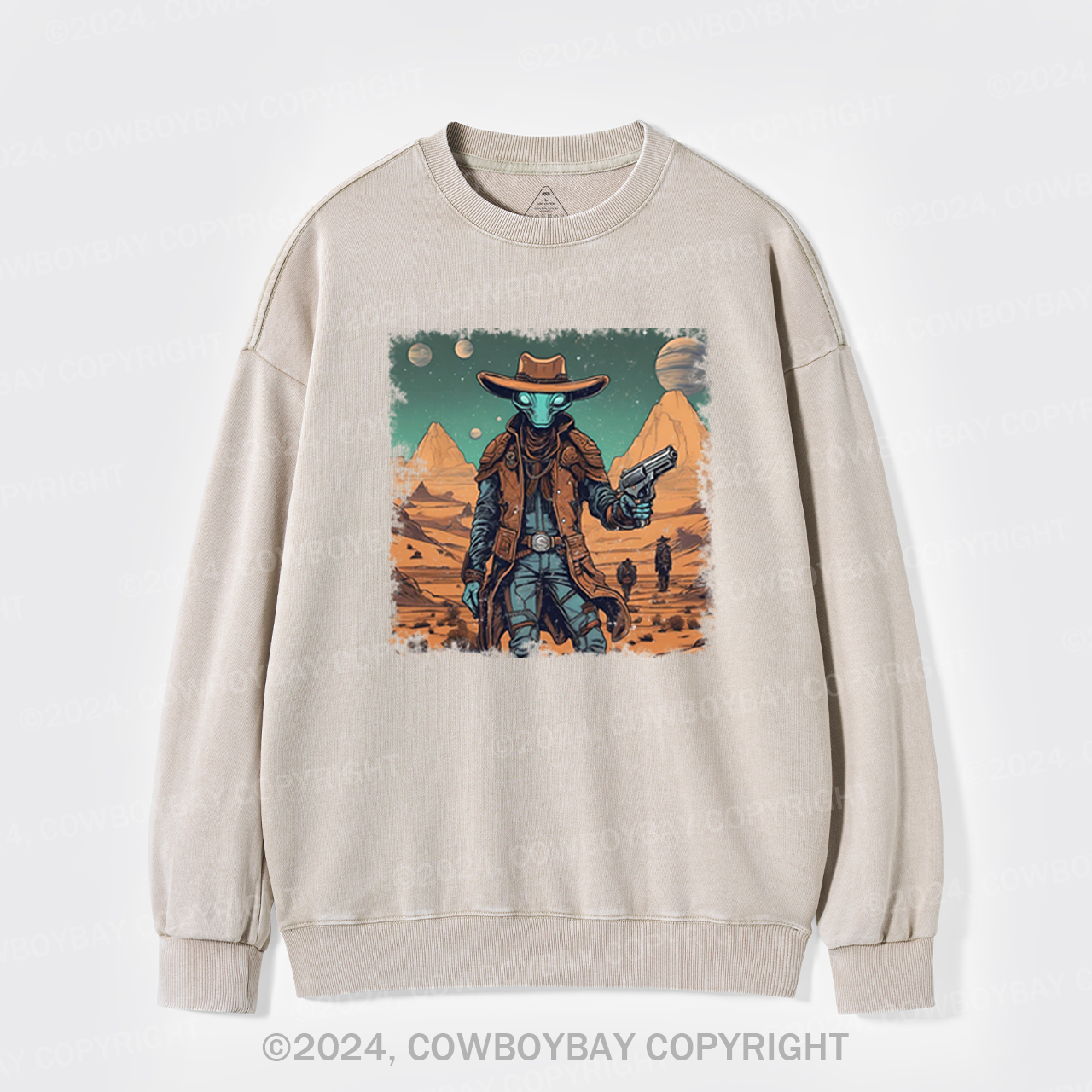 Cosmic Wrangler Washed Sweatshirts