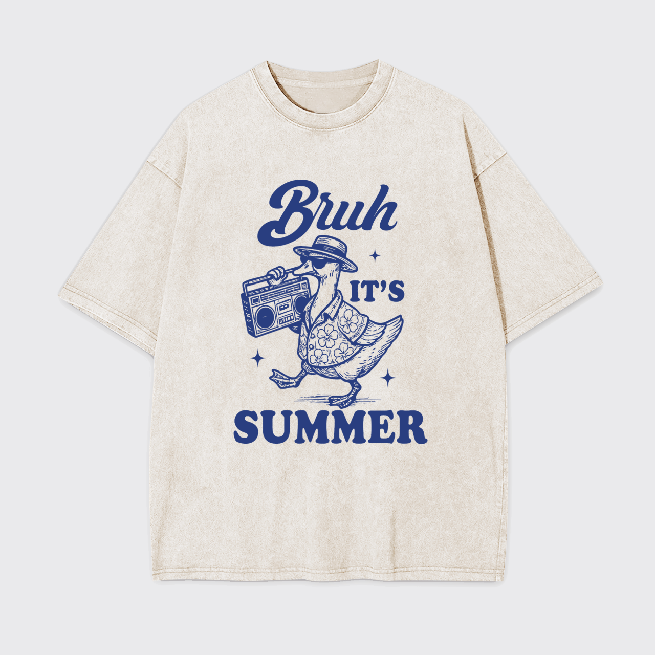 Funny Summer-It's Summer Goose Garment-dye Tees