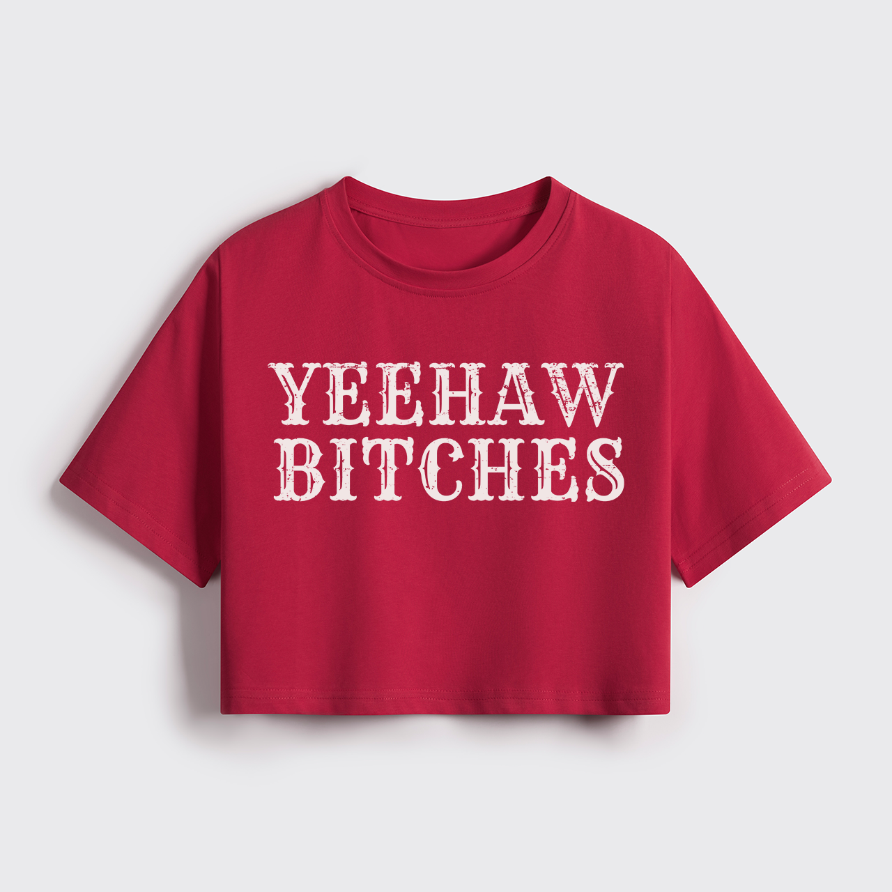 Yeehaw Bitches Cropped Boxy Tee