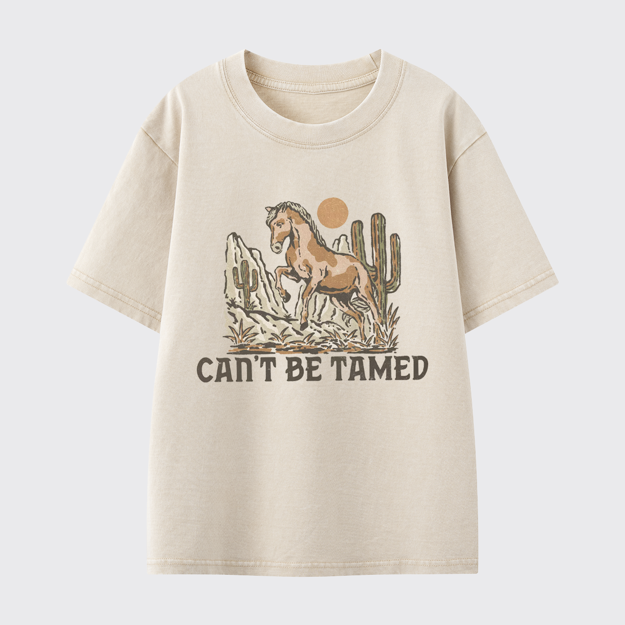 Can't Be Tamed Washed Toddler T-shirt