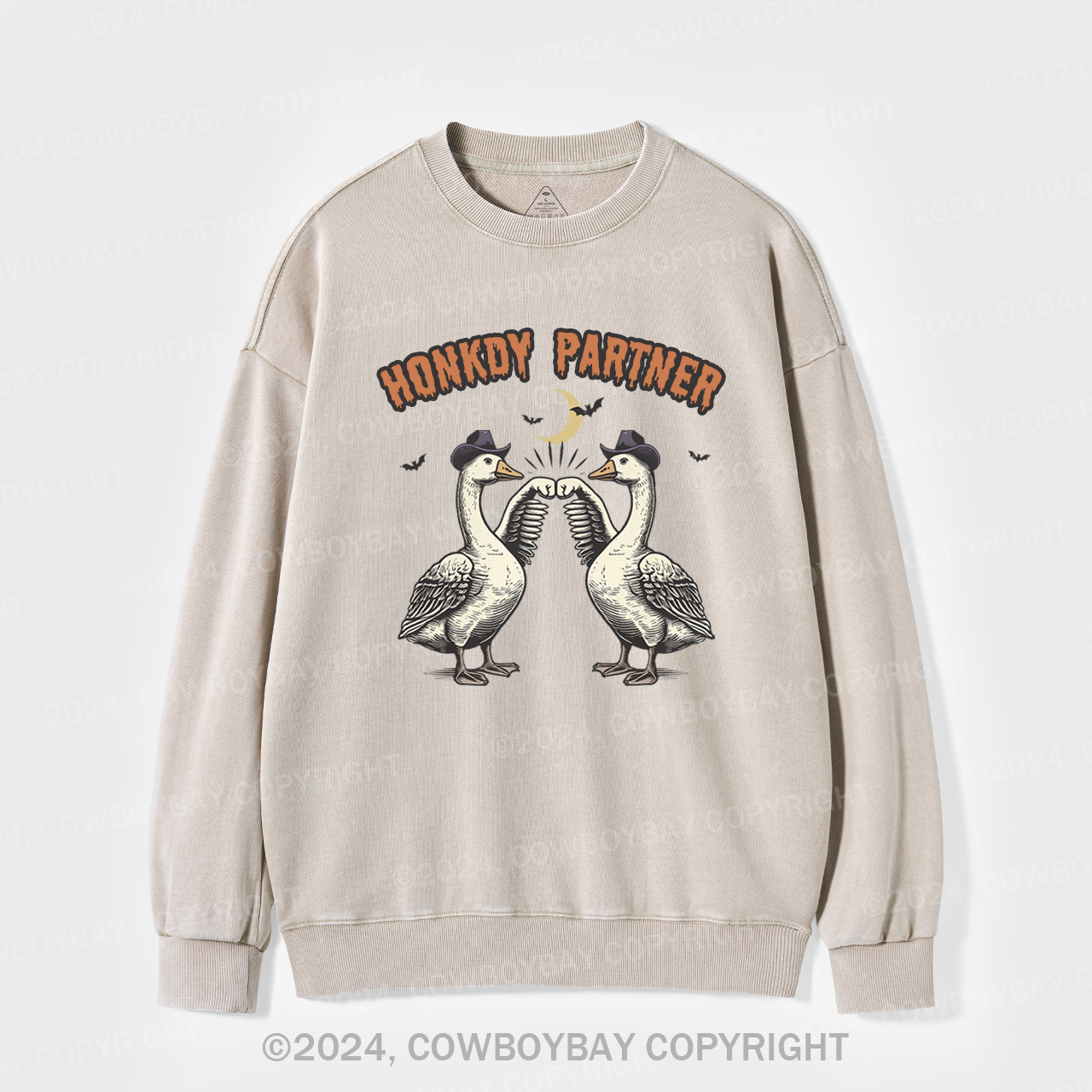 Silly Goose,Honkdy Partner Washed Sweatshirts