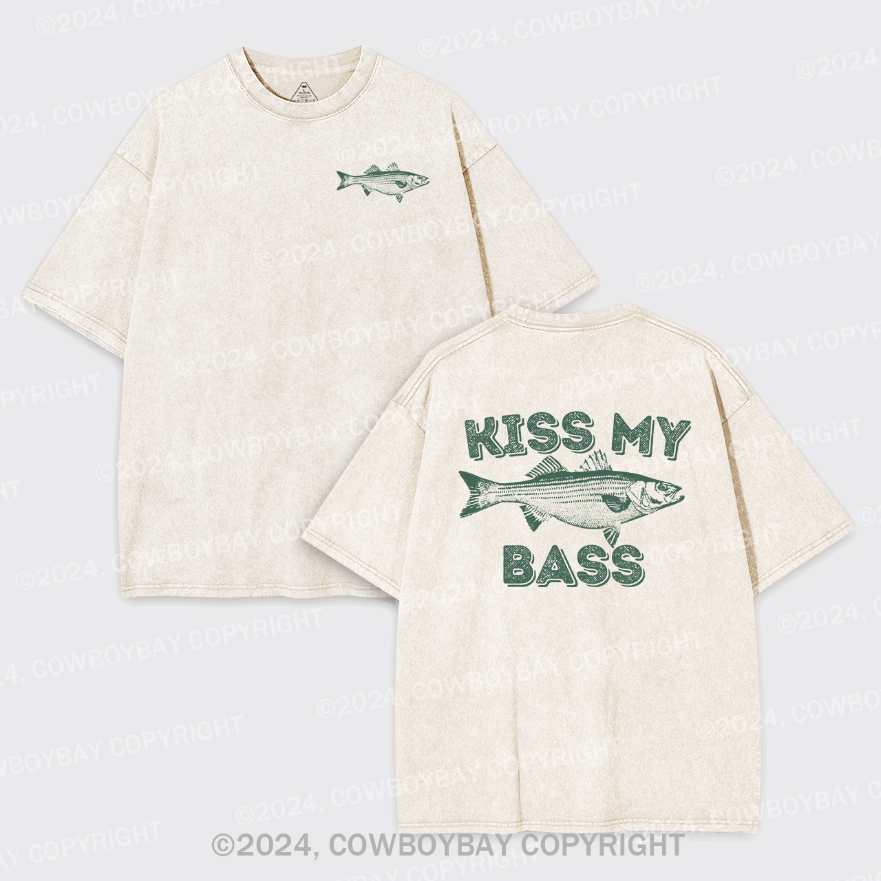 Kiss My Bass Garment-dye Tees