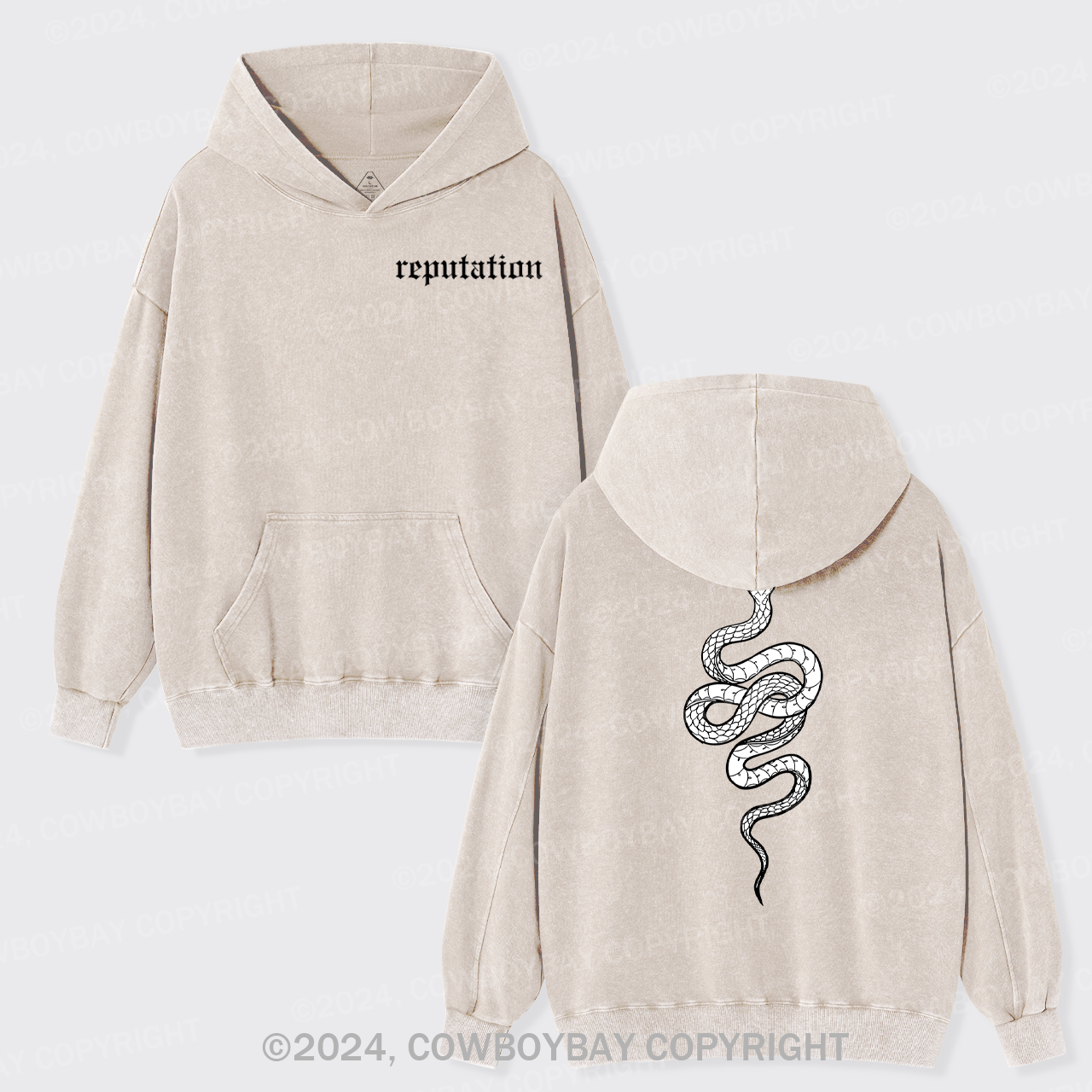 Reputation Look What You Made Me Do Garment-Dye Hoodies