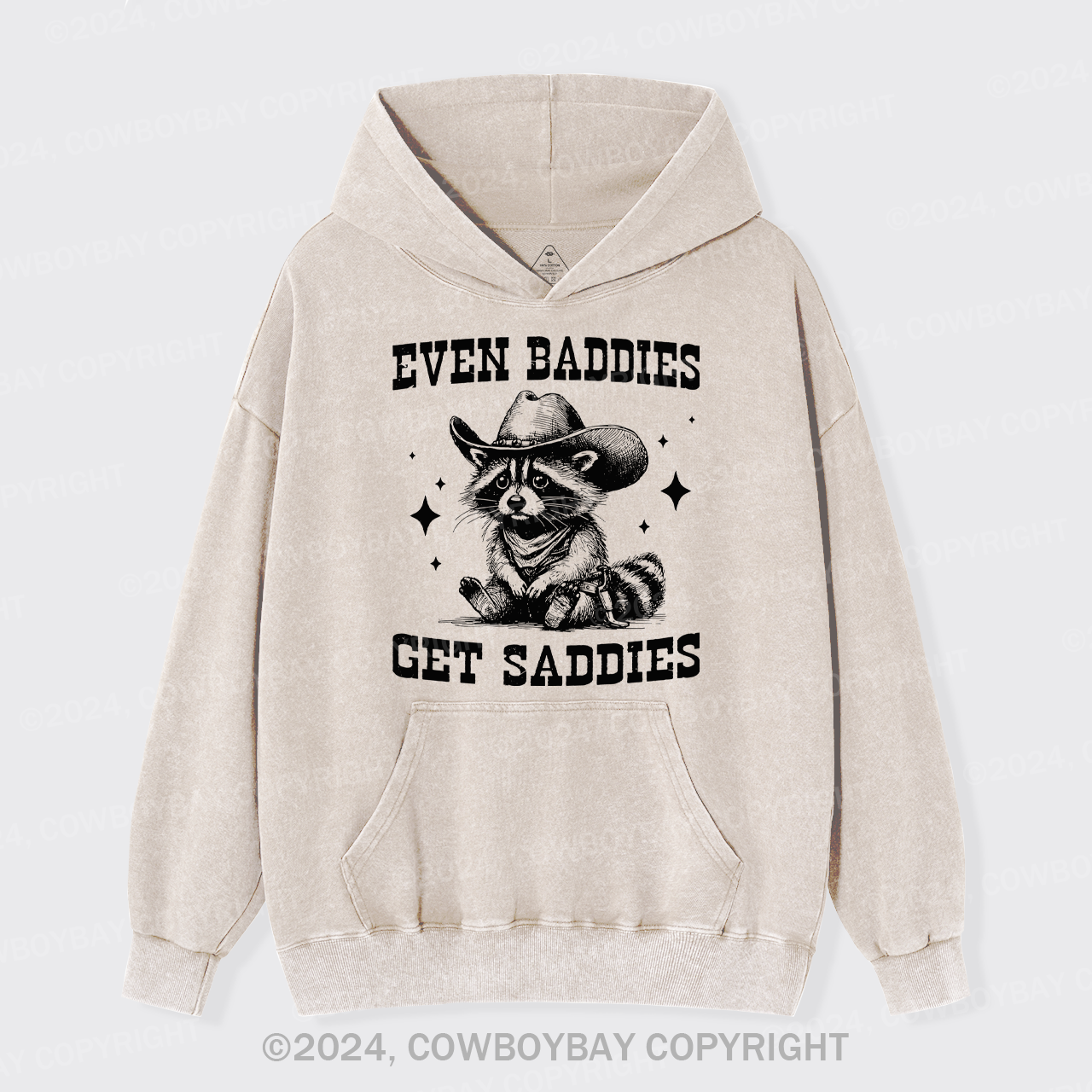 Even Baddies Get Saddies Garment-Dye Hoodies