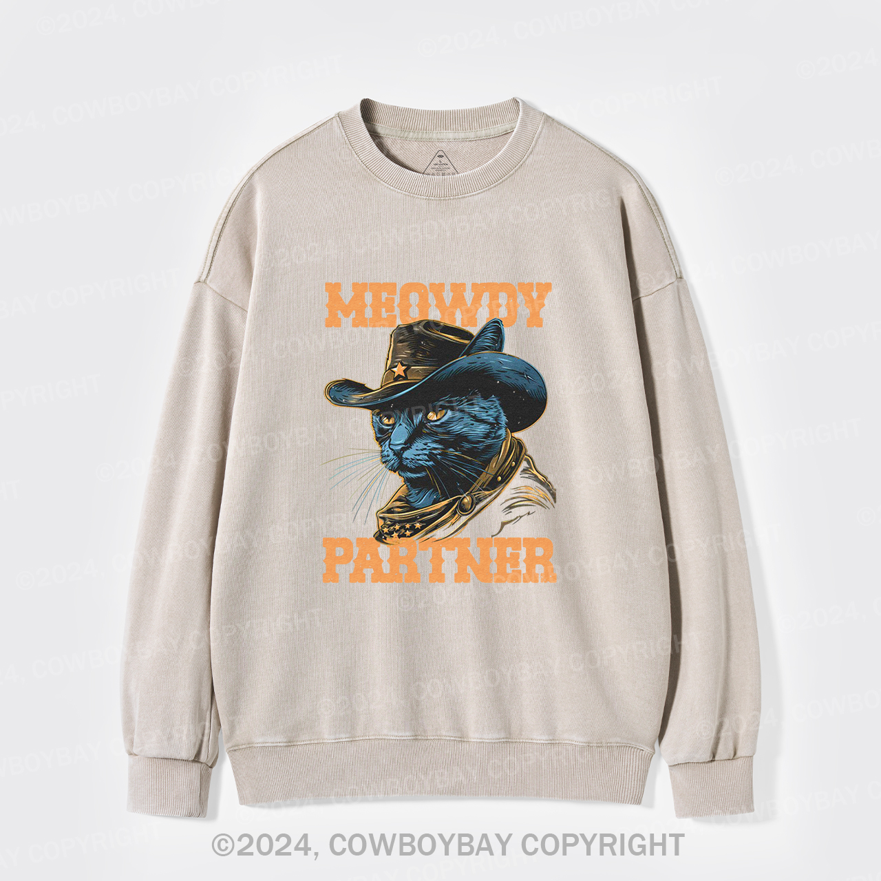 I Am The Legendary Black Cat Washed Sweatshirts