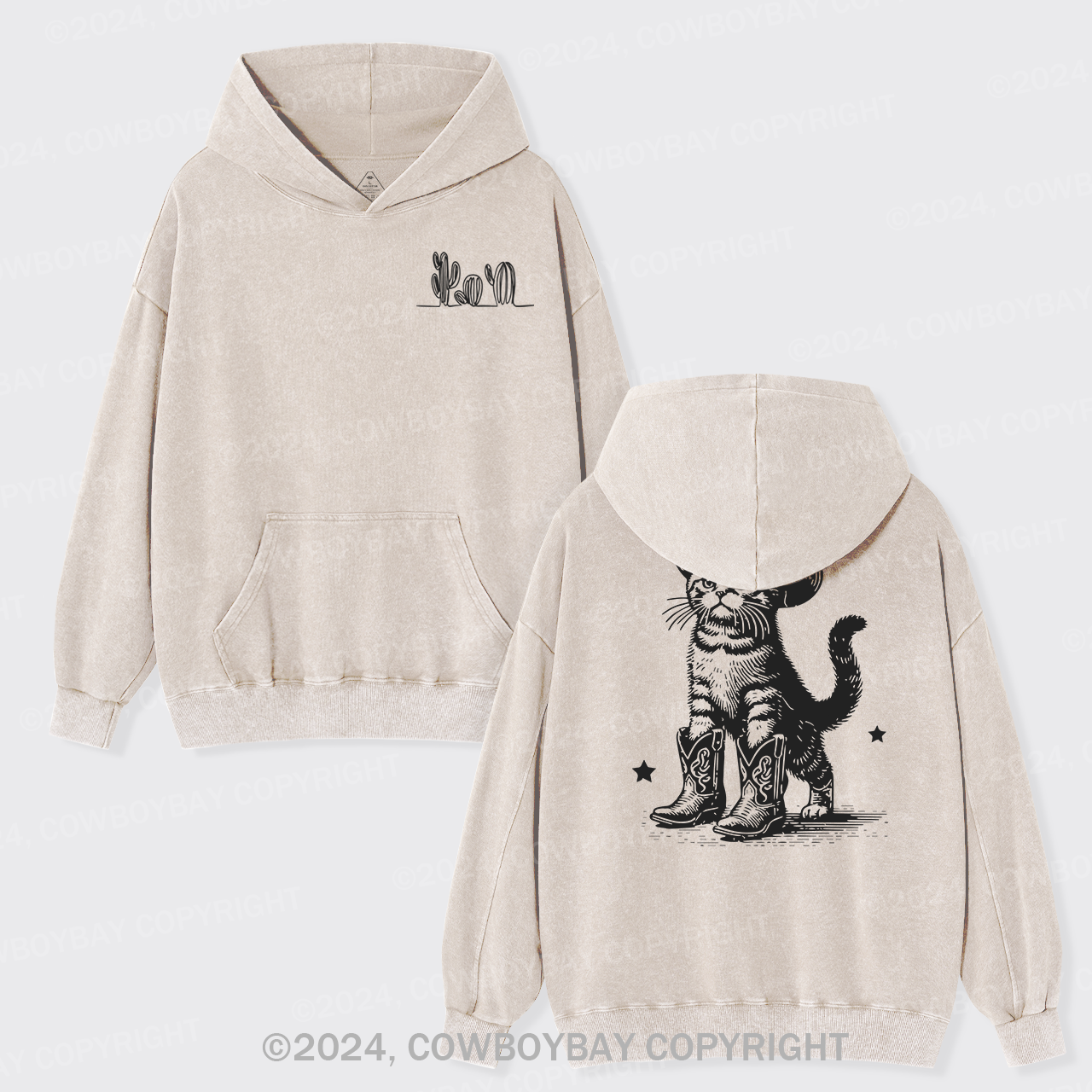 The Ranch Cats Are Loyal Garment-Dye Hoodies