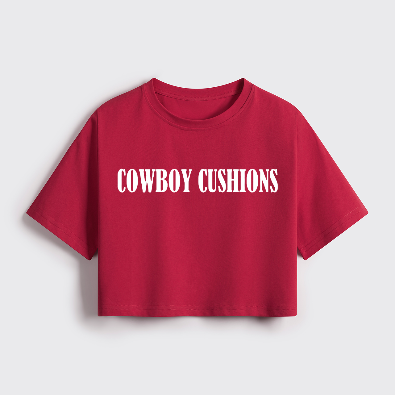 Cowboy Cushions Cropped Boxy Tee