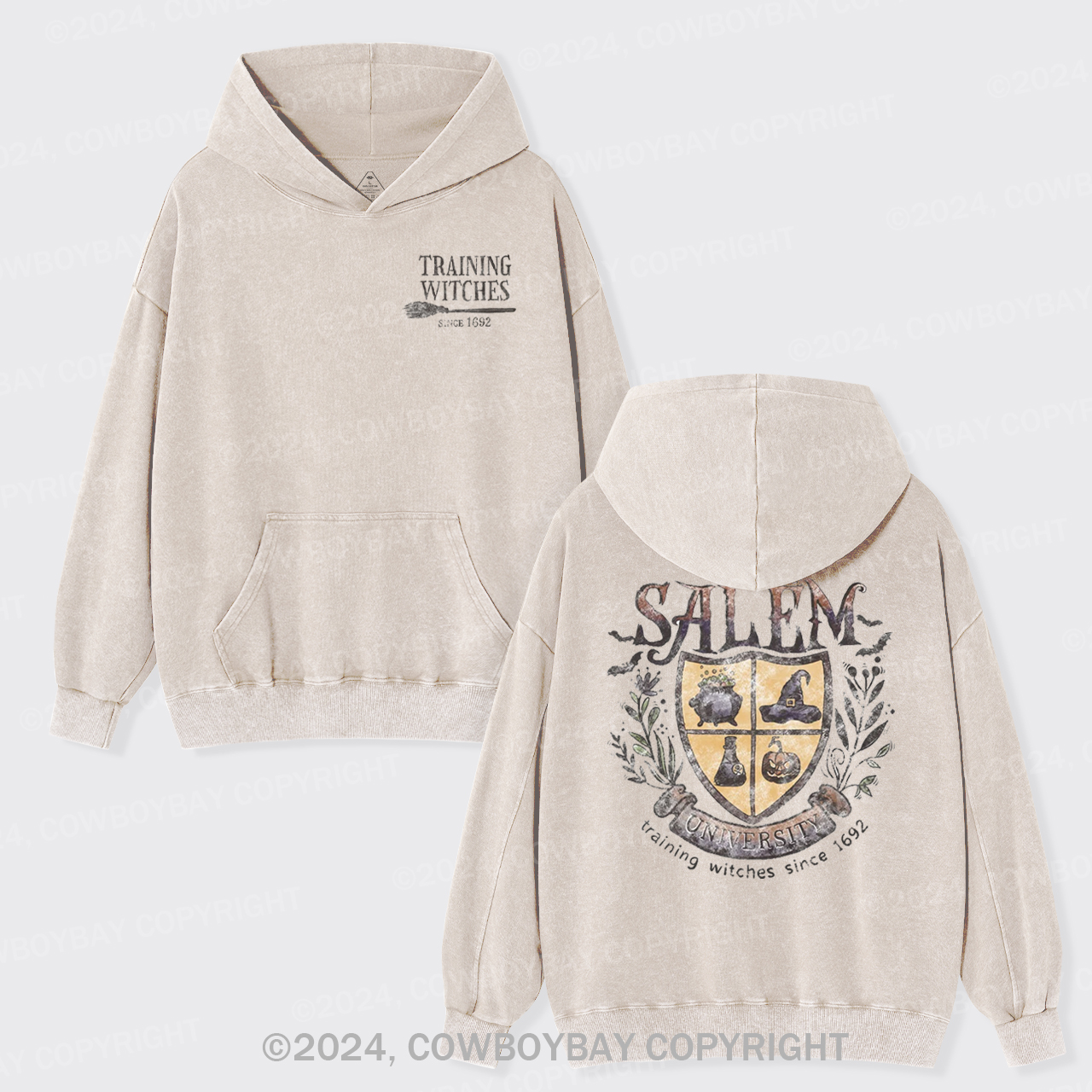 Salem University Hocus Pocus Garment-Dye Hoodies