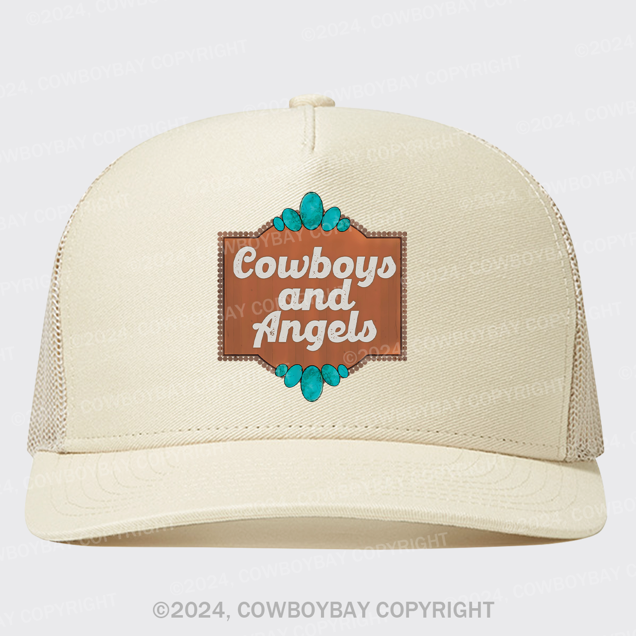 Cowboy And Angel Trucker Hat
