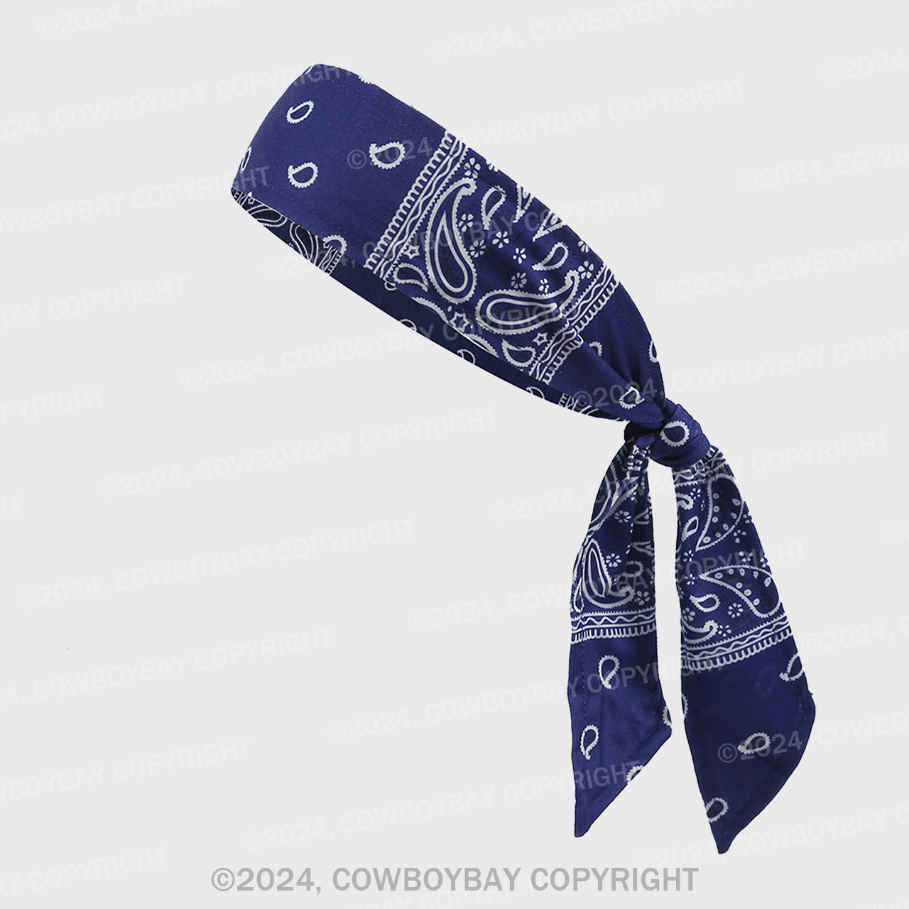 Prussian Blue Cashew Headbands