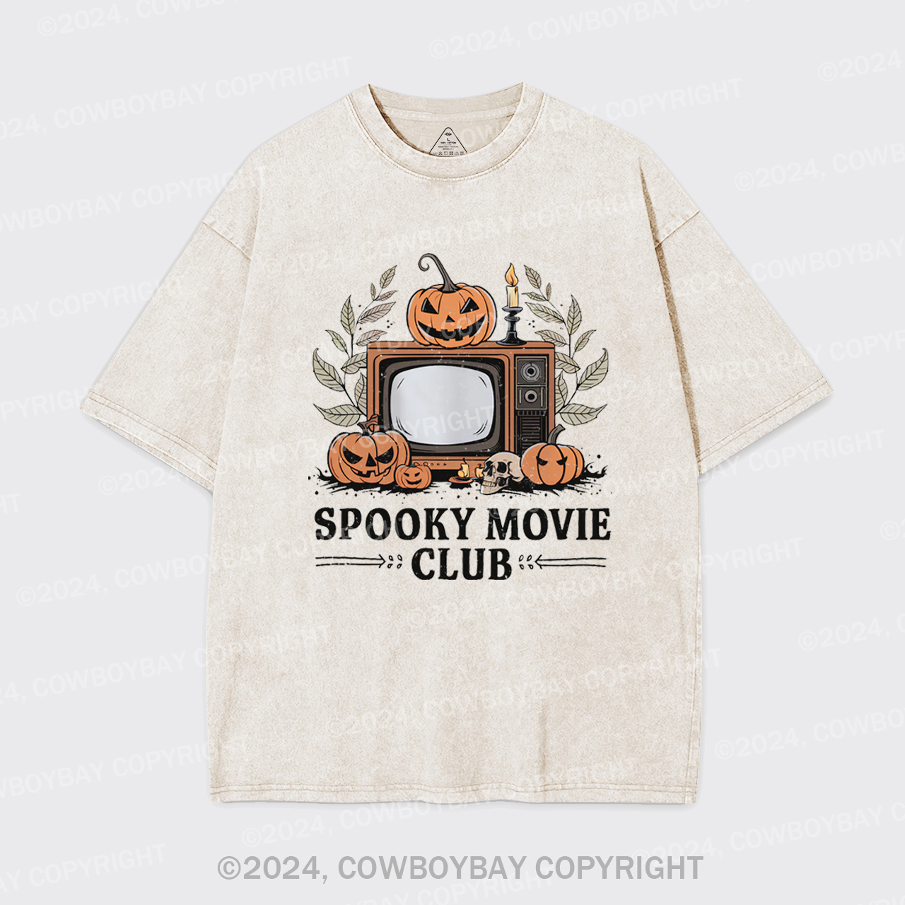 Halloween Horror,Spooky Movie Club Garment-dye Tees