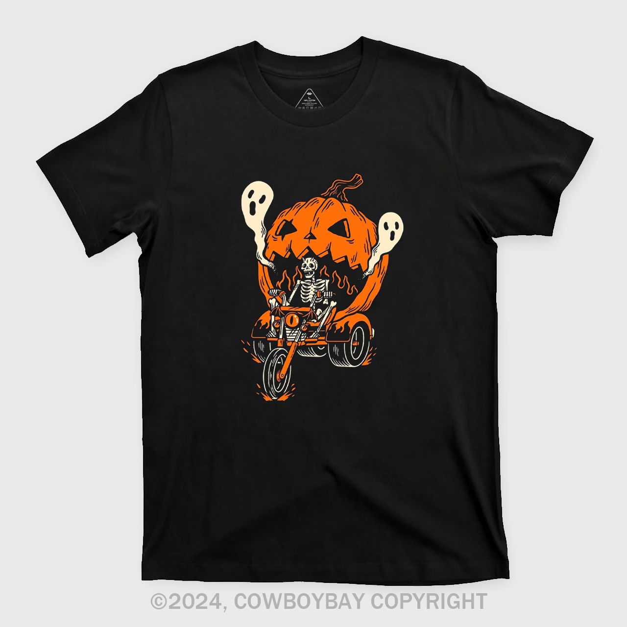 The Skeleton Rides The Pumpkin Cart T-Shirts