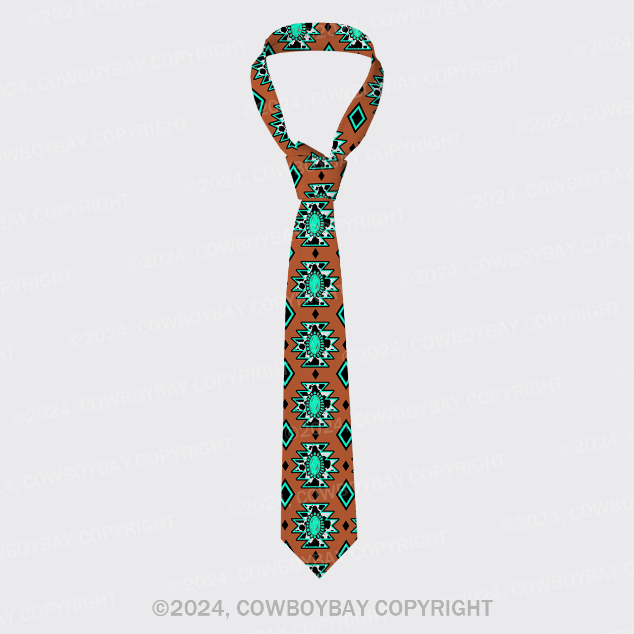 Western Aztec Silk Necktie