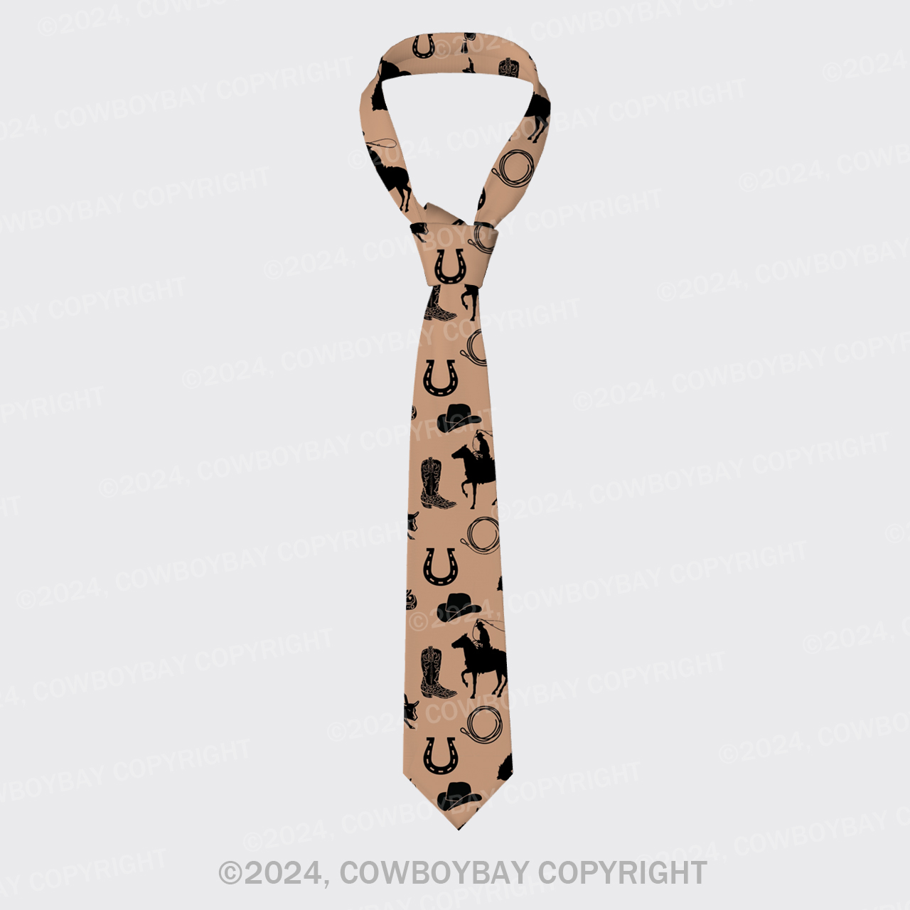 Rodeo Horse Riding Silk Necktie
