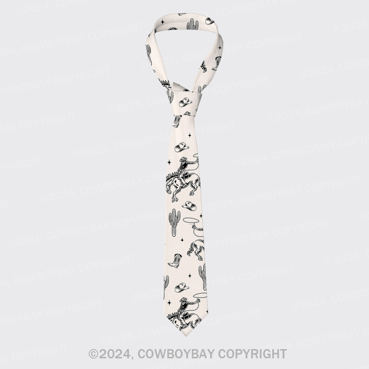 Boho Cowboy Silk Necktie