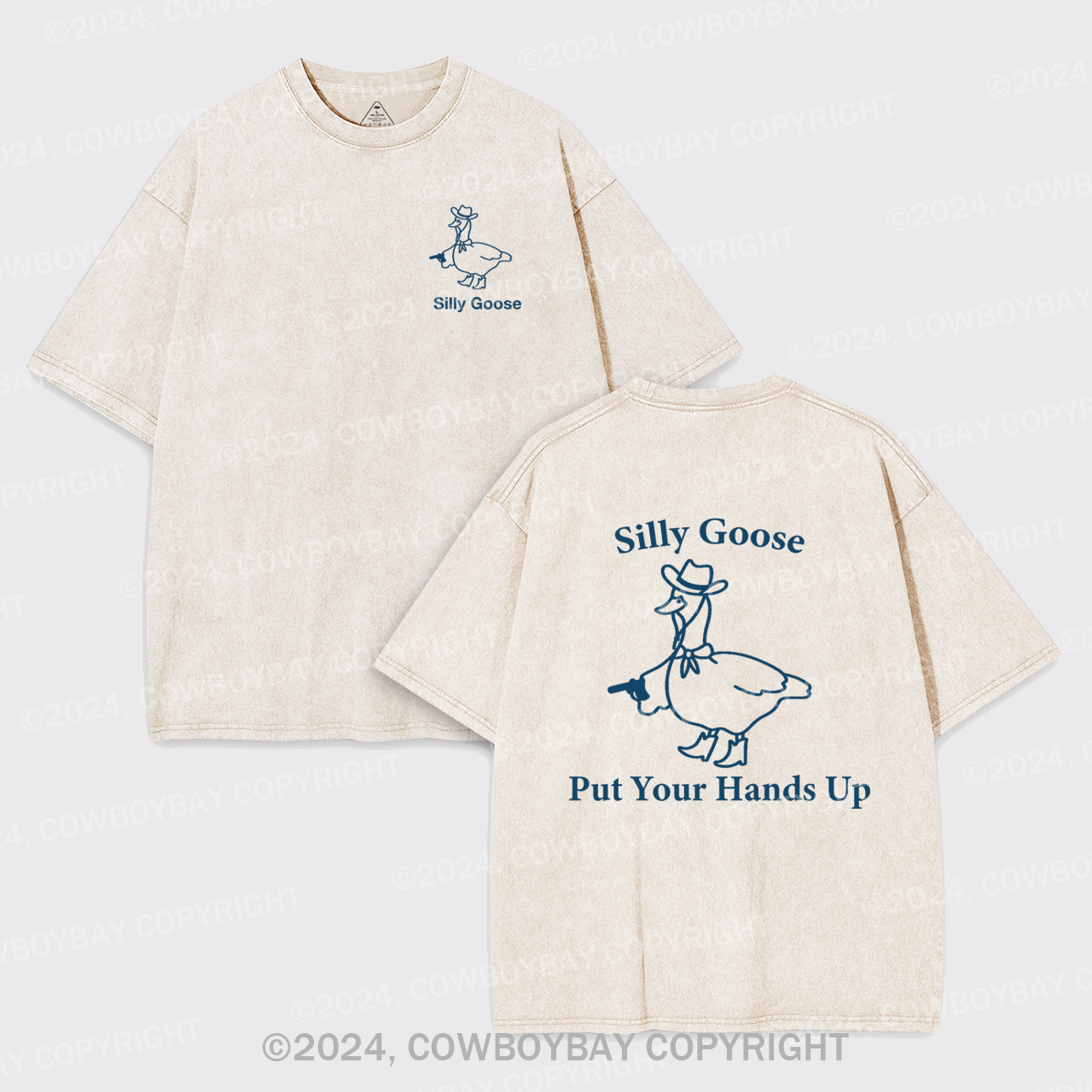 Silly Goose,Put Your Hands Up Garment-dye Tees