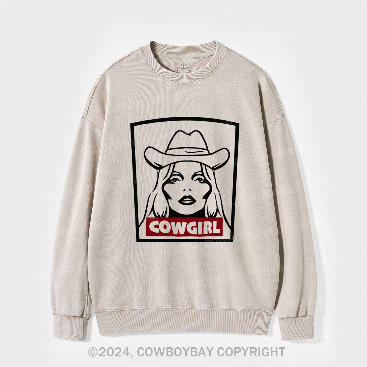 Cowgirl 90's Vintage Music Washed Sweatshirts