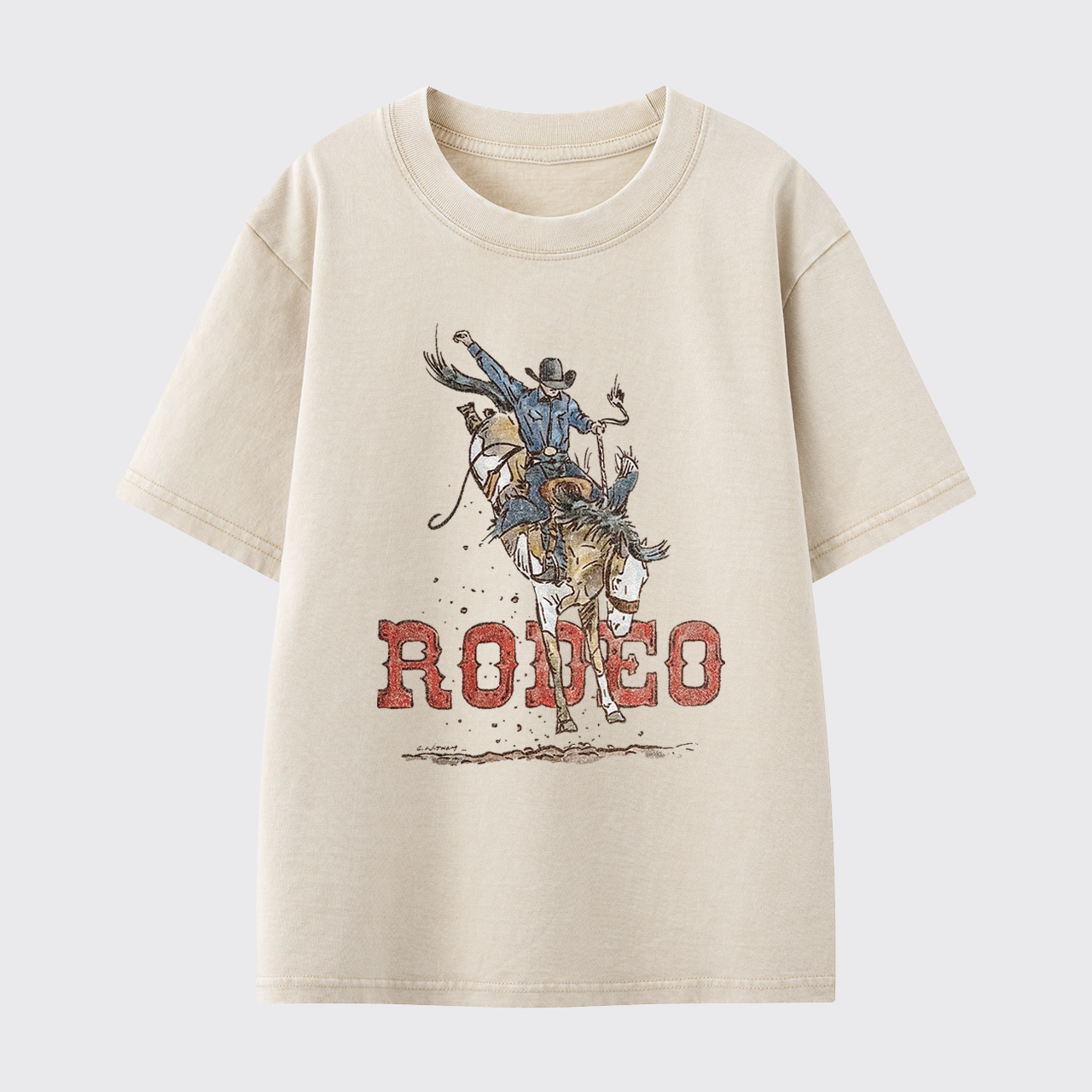 Rodeo Bronc Washed Toddler T-shirt