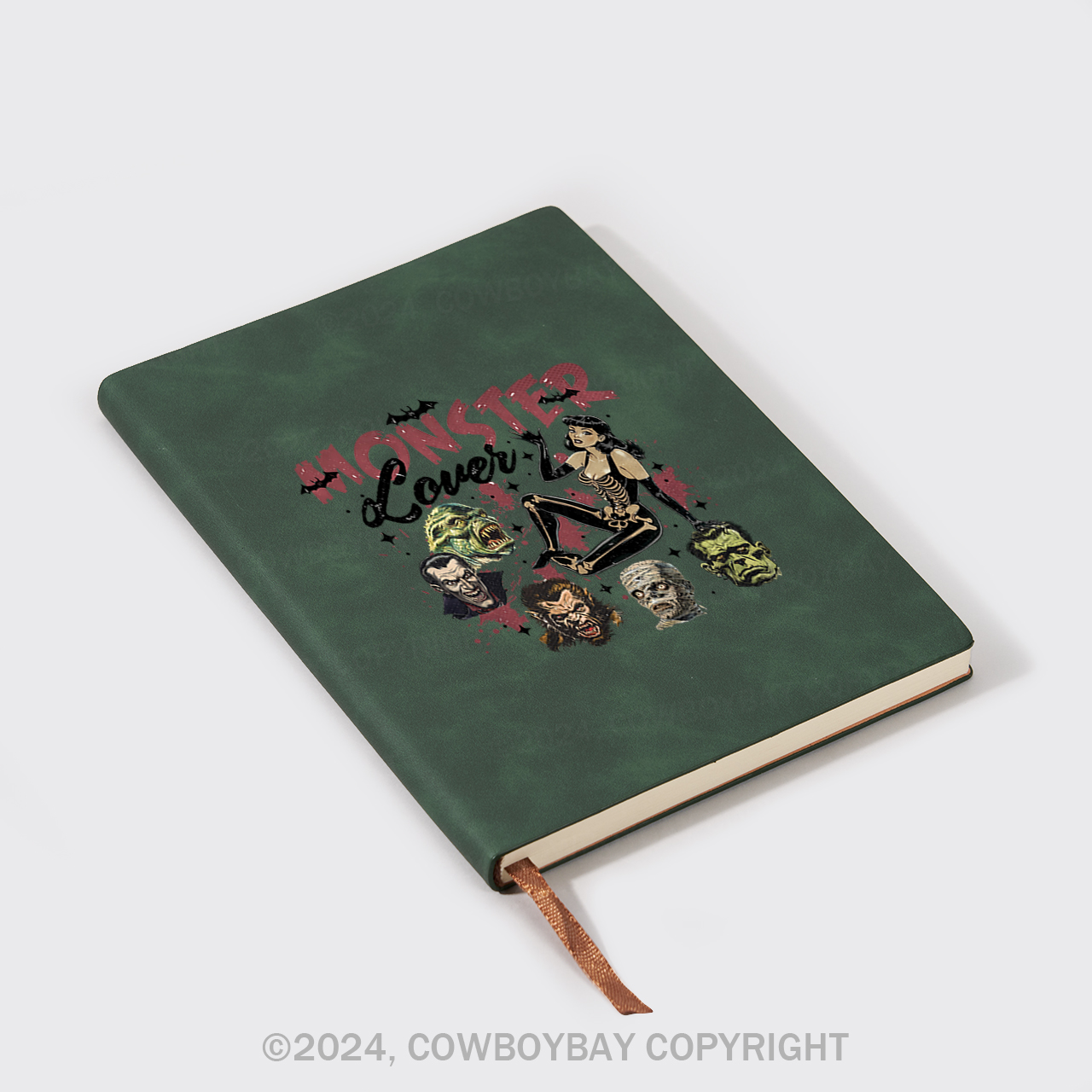 A5 Vintage Sheepbark Notebook-Monster Lover