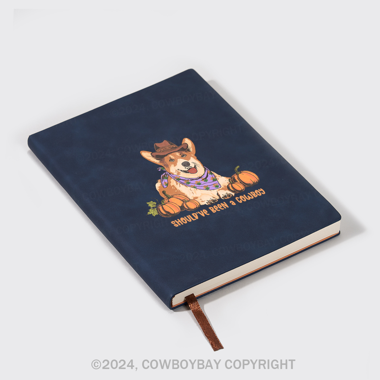 A5 Vintage Sheepbark Notebook-Should've Been A Cowboy