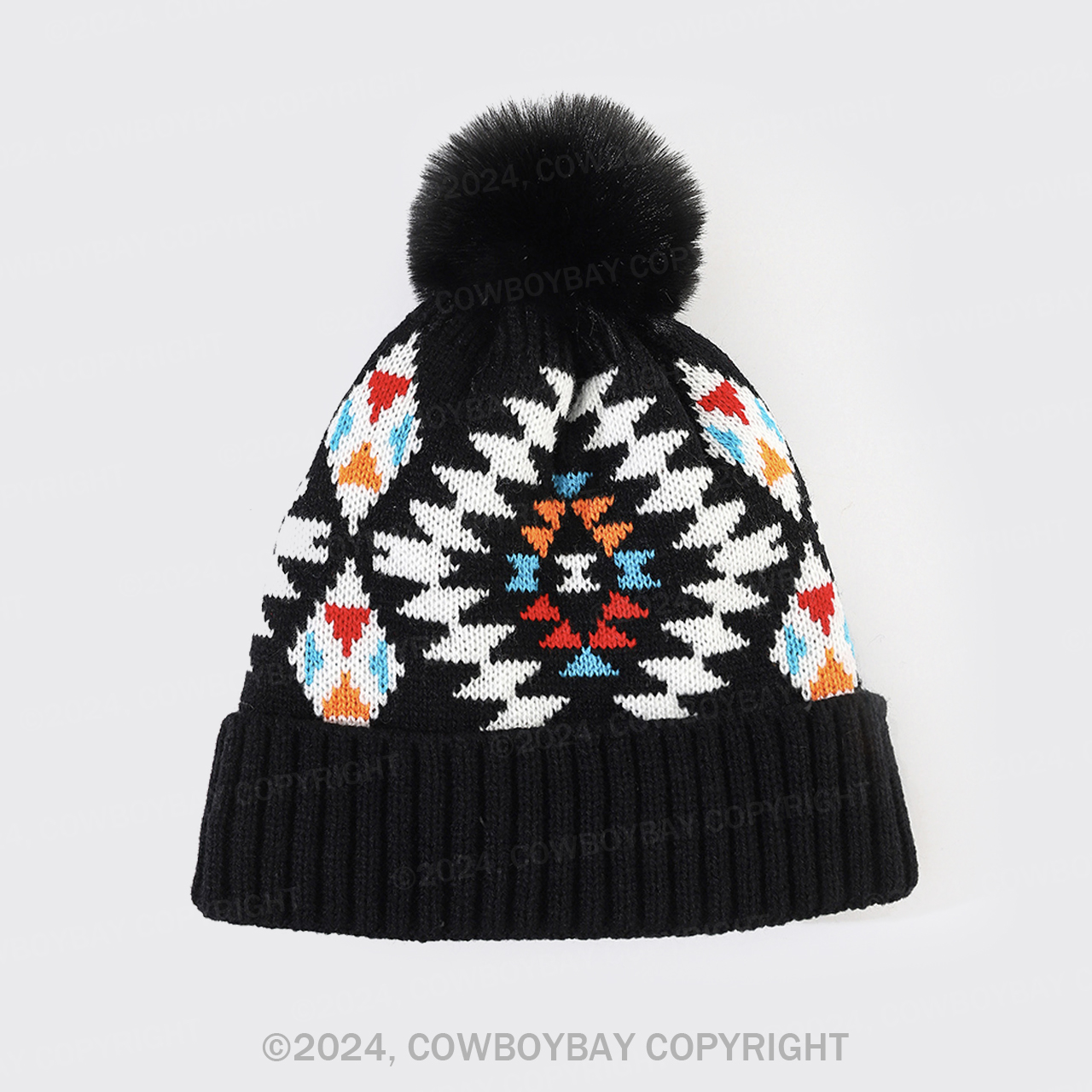 Cowboybay Jacquard Knitted Wool Hat