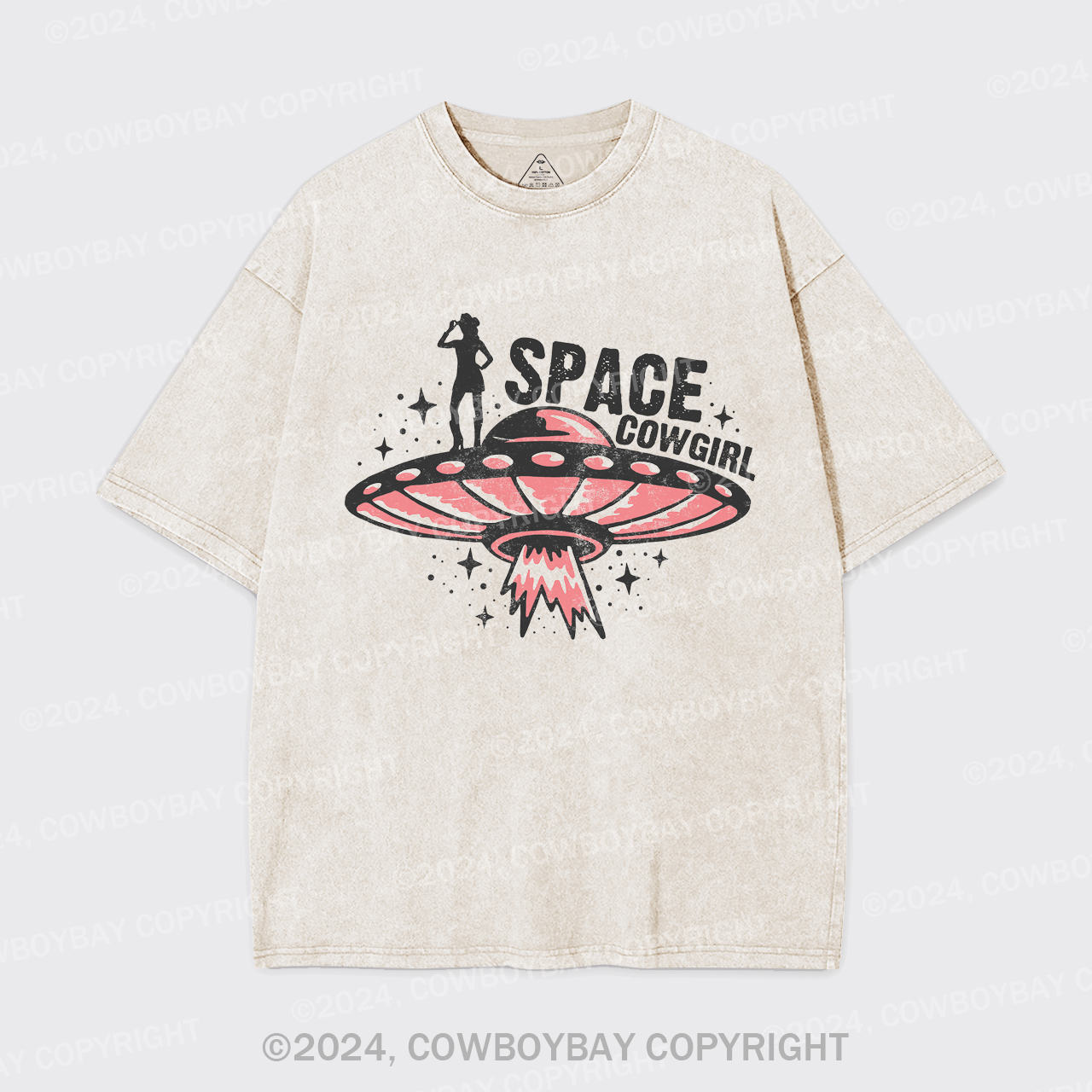 The cowgirl Is Here To Pick You Up Garment-dye Tees