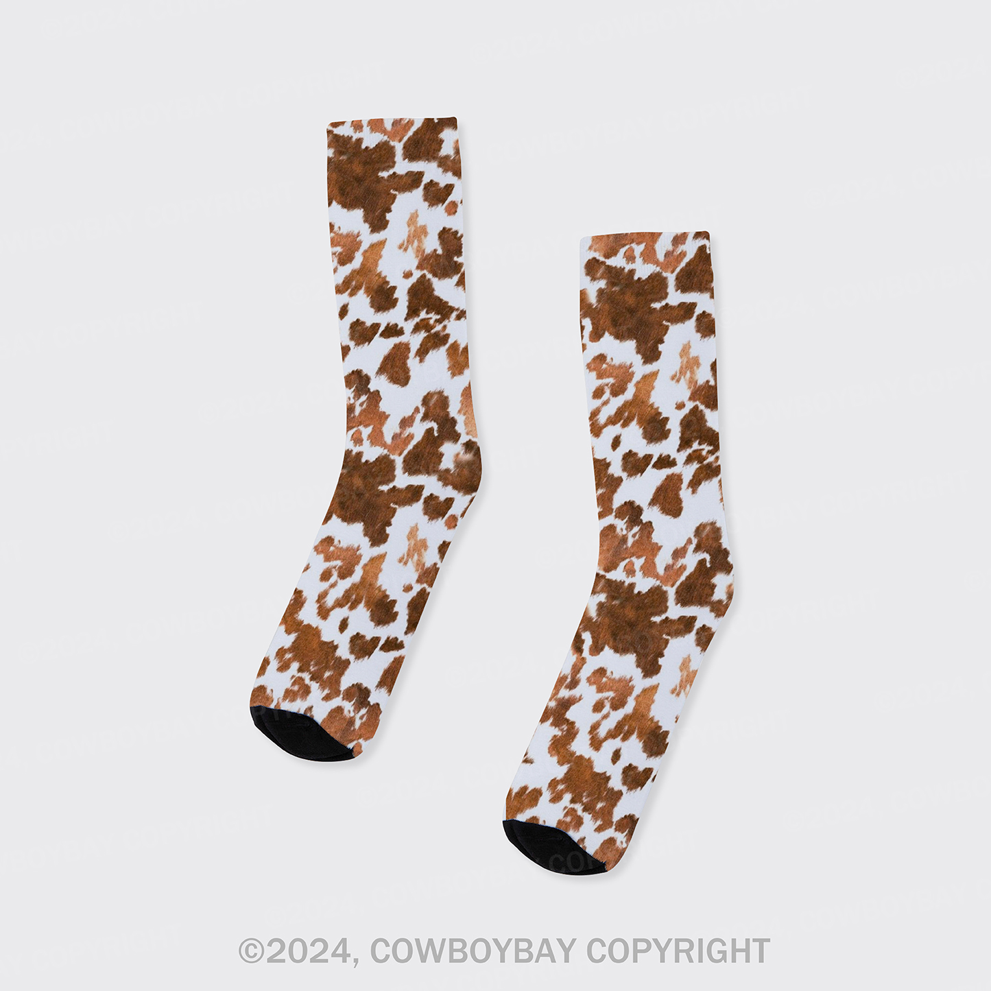Hayride Cow Printed Cotton Socks