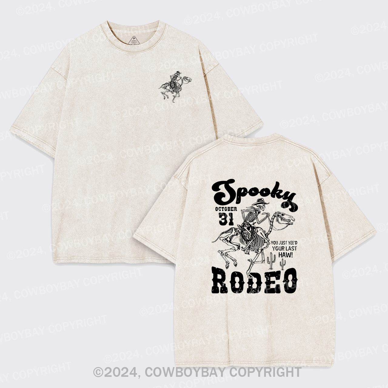 A Spooky Rodeo Garment-dye Tees