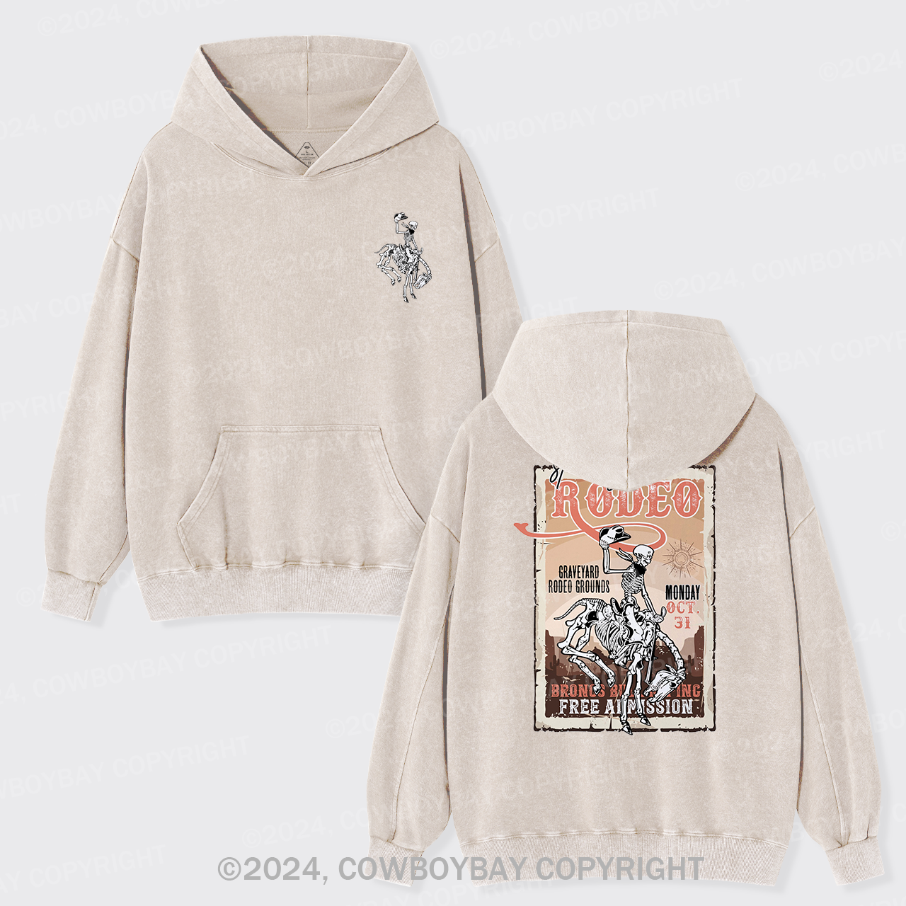 Your Halloween Stamp Garment-Dye Hoodies