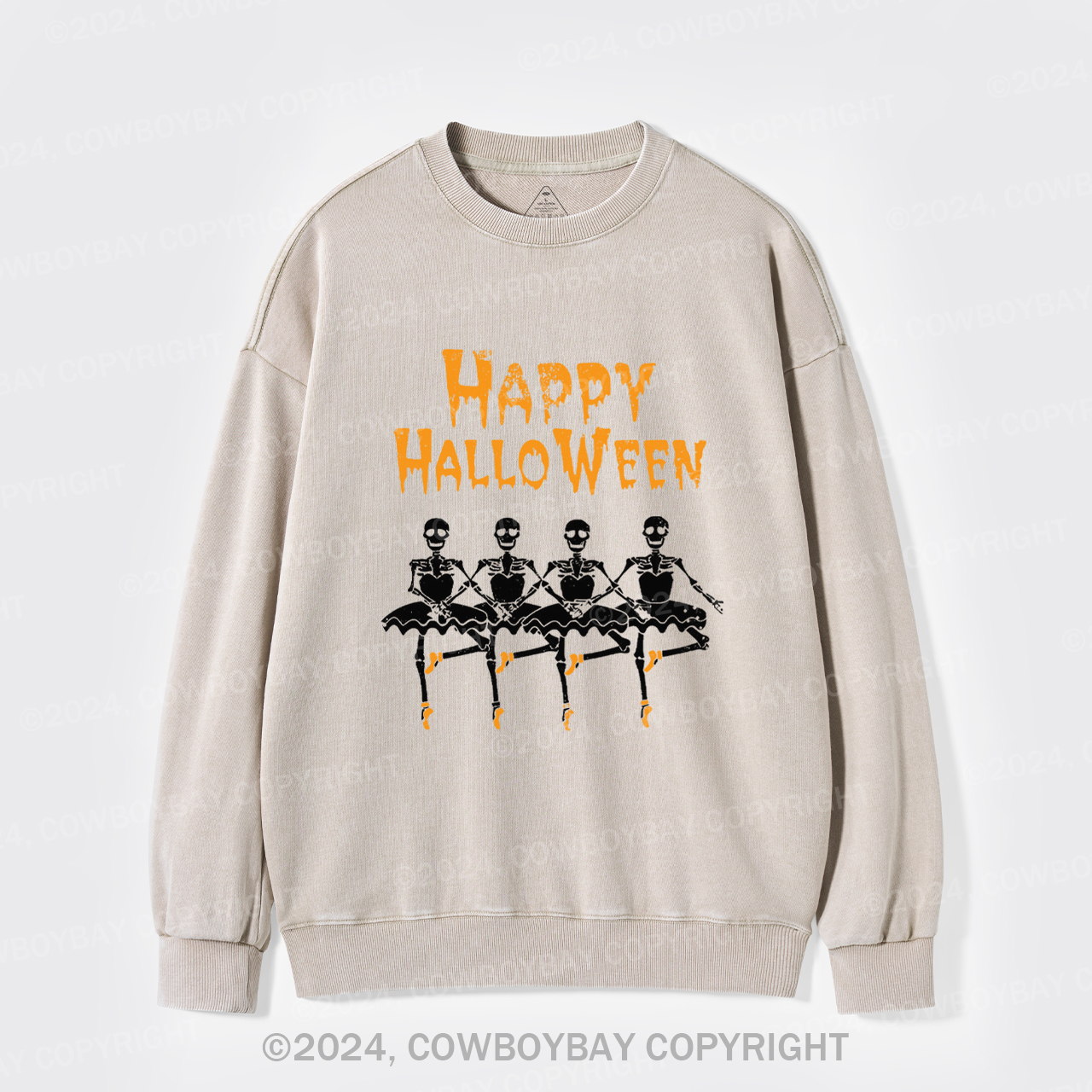 Halloween Ballerinas Washed Sweatshirts
