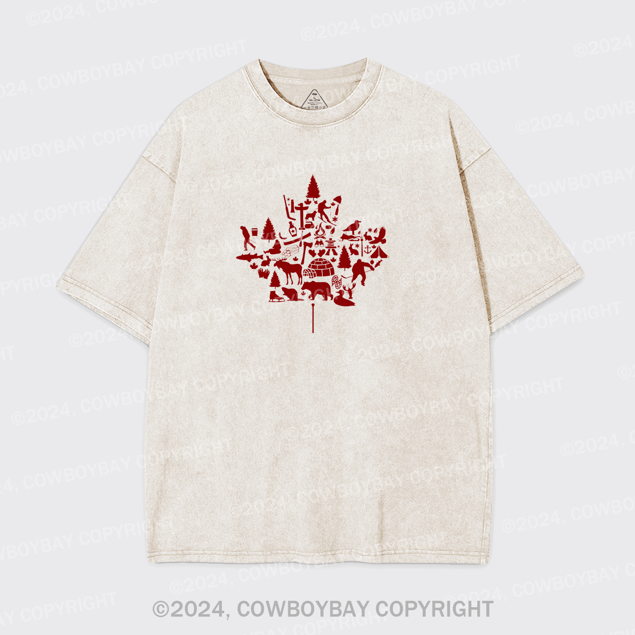Canada Maple Leaf Garment-dye Tees