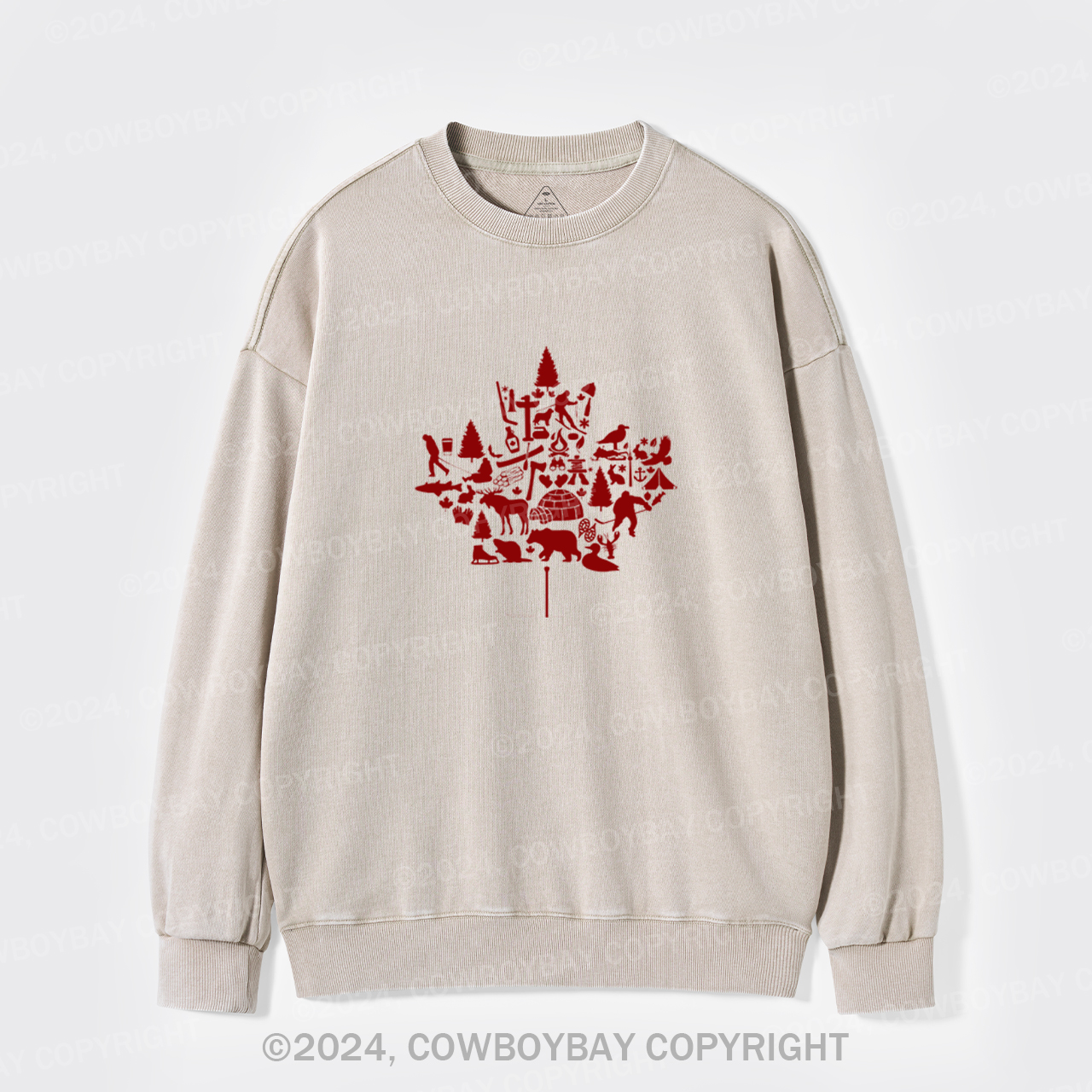 Canada Maple Leaf Washed Sweatshirts
