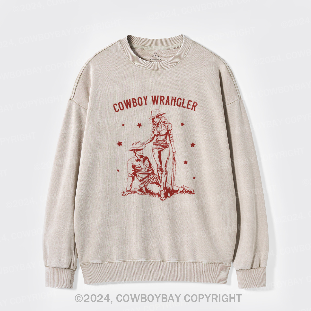 Cowboy Wrangler Washed Sweatshirts