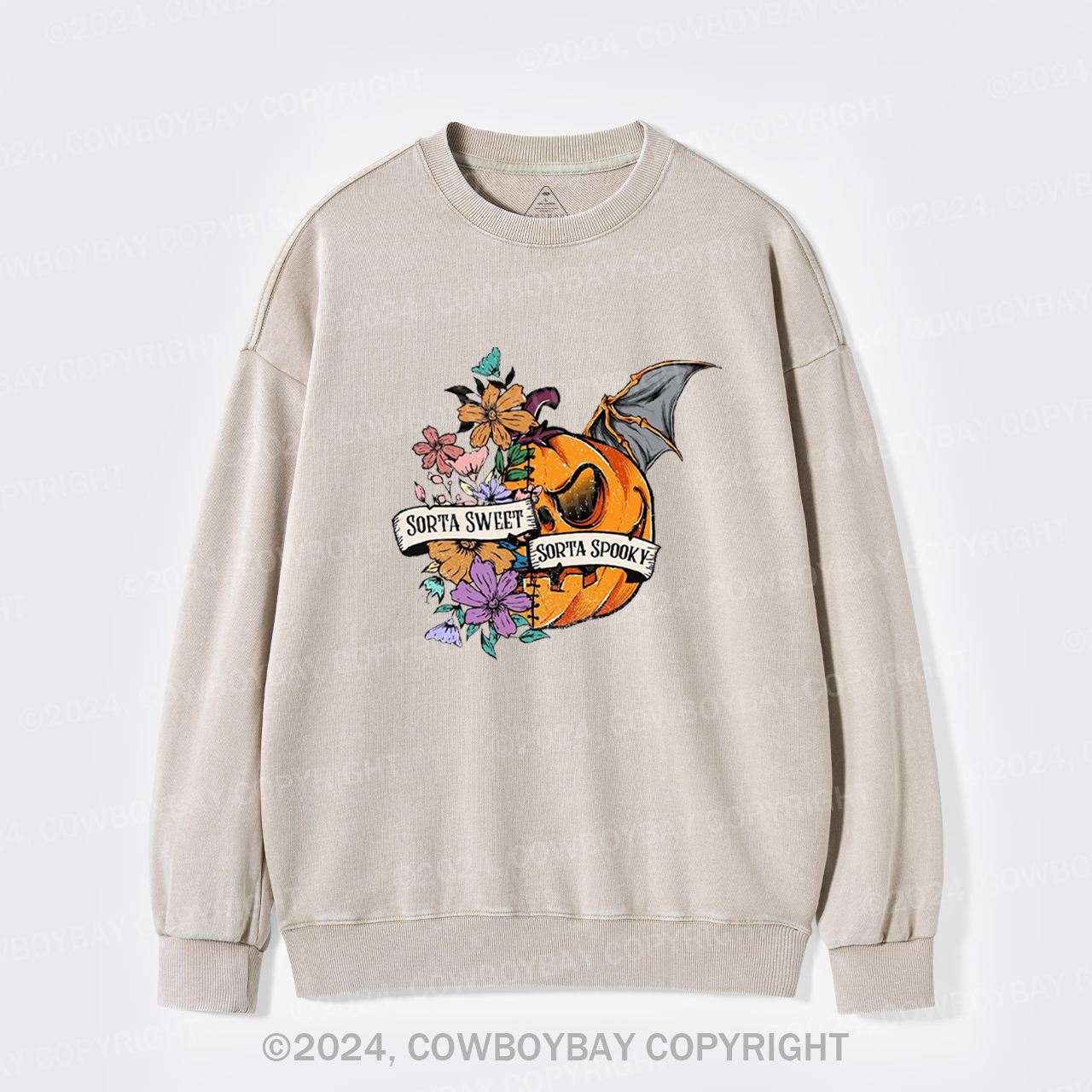 Sorta Sweet Sorta Spooky Washed Sweatshirts