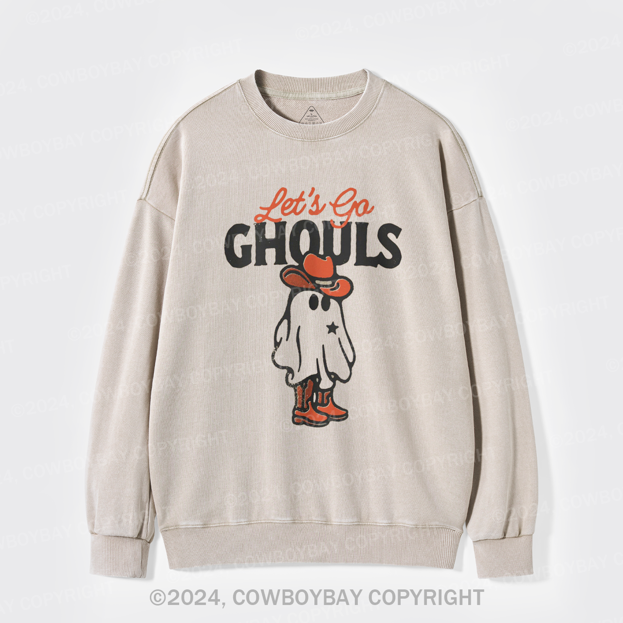 Let's Go Ghouls Crewneck Washed Sweatshirts
