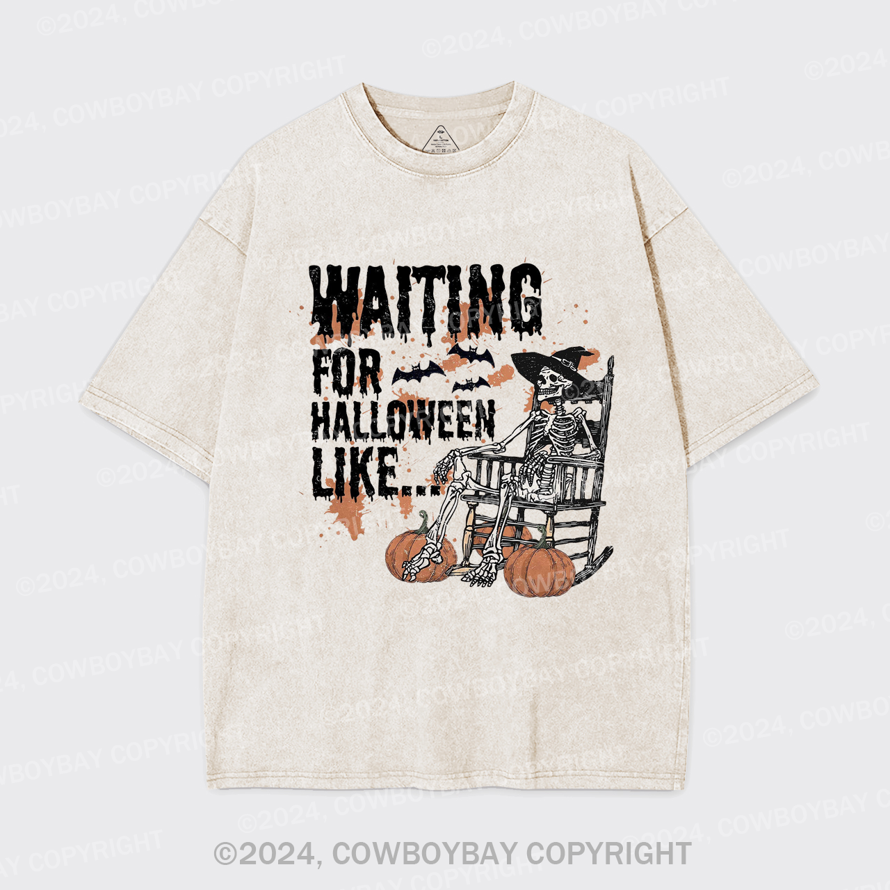 Waiting For Halloween Like Garment-dye Tees
