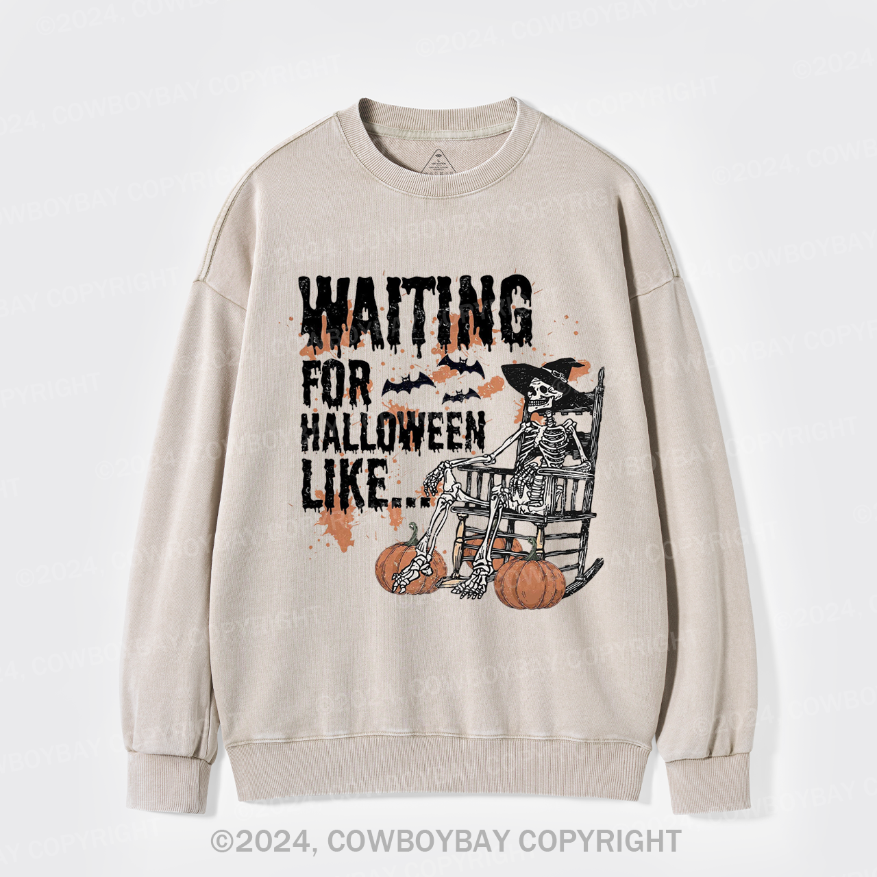 Waiting For Halloween Like Washed Sweatshirts