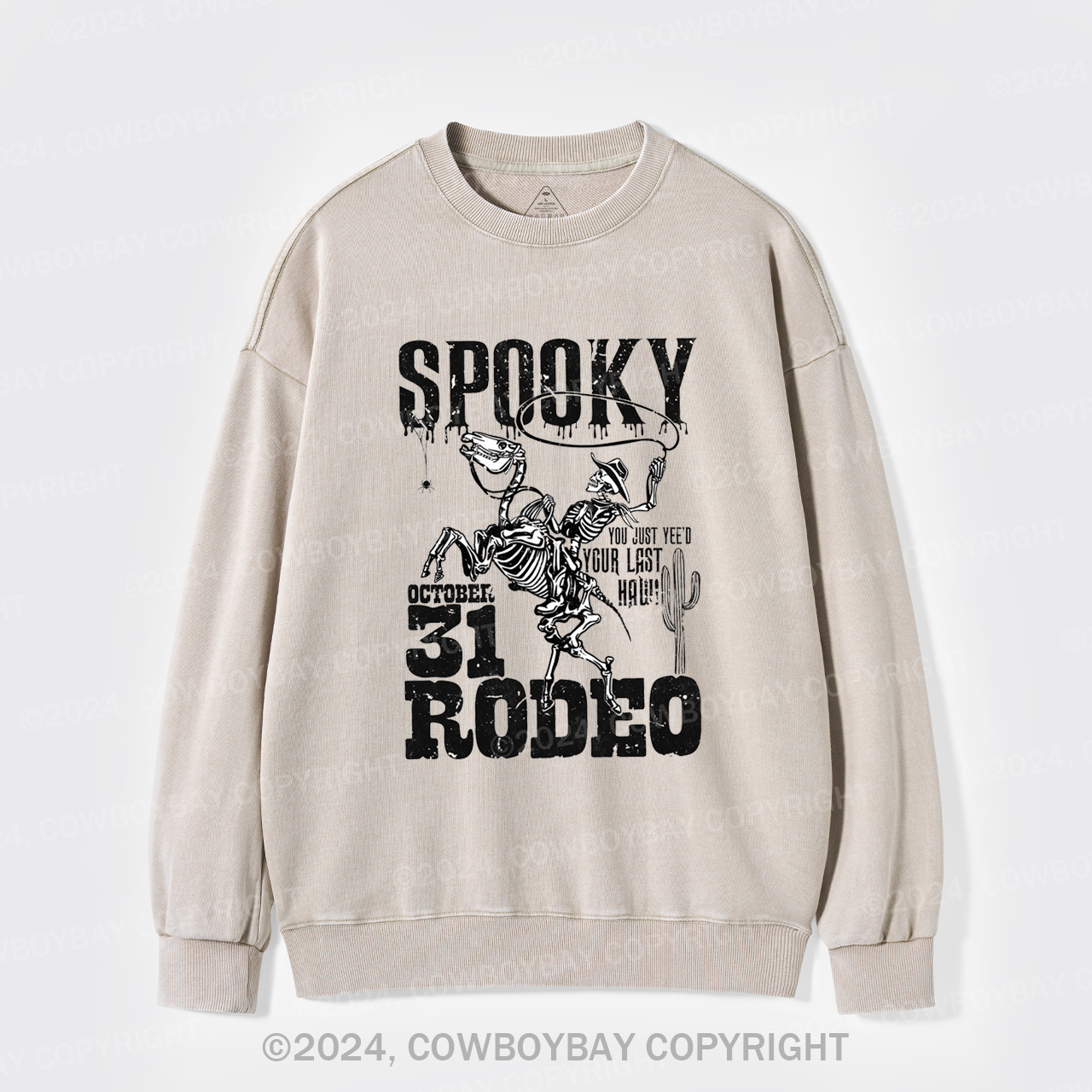 Retro Spooky Rodeo Washed Sweatshirts
