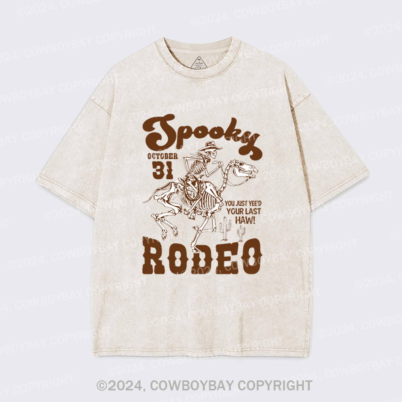 October 31,Spooky Rodeo Garment-dye Tees