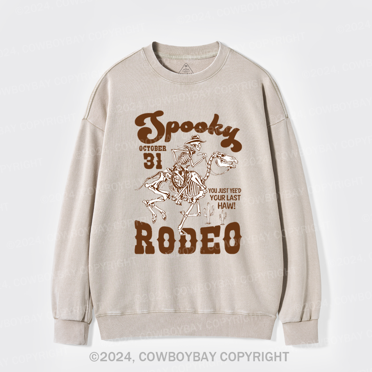 October 31,Spooky Rodeo Washed Sweatshirts