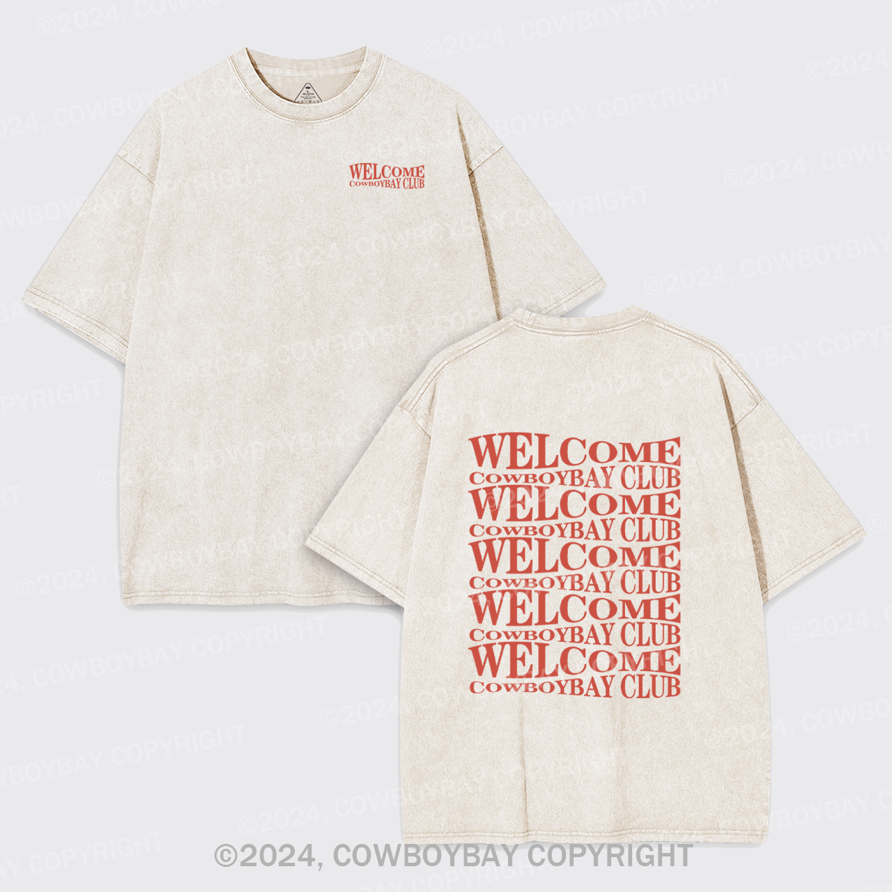 Welcome Cowboybay Club Garment-dye Tees