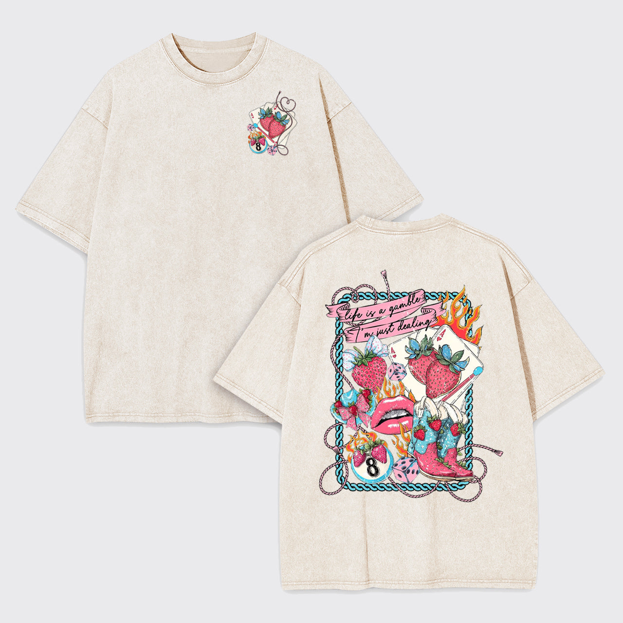 Life Is A Gamble,I'm Just Dealing Garment-dye Tees